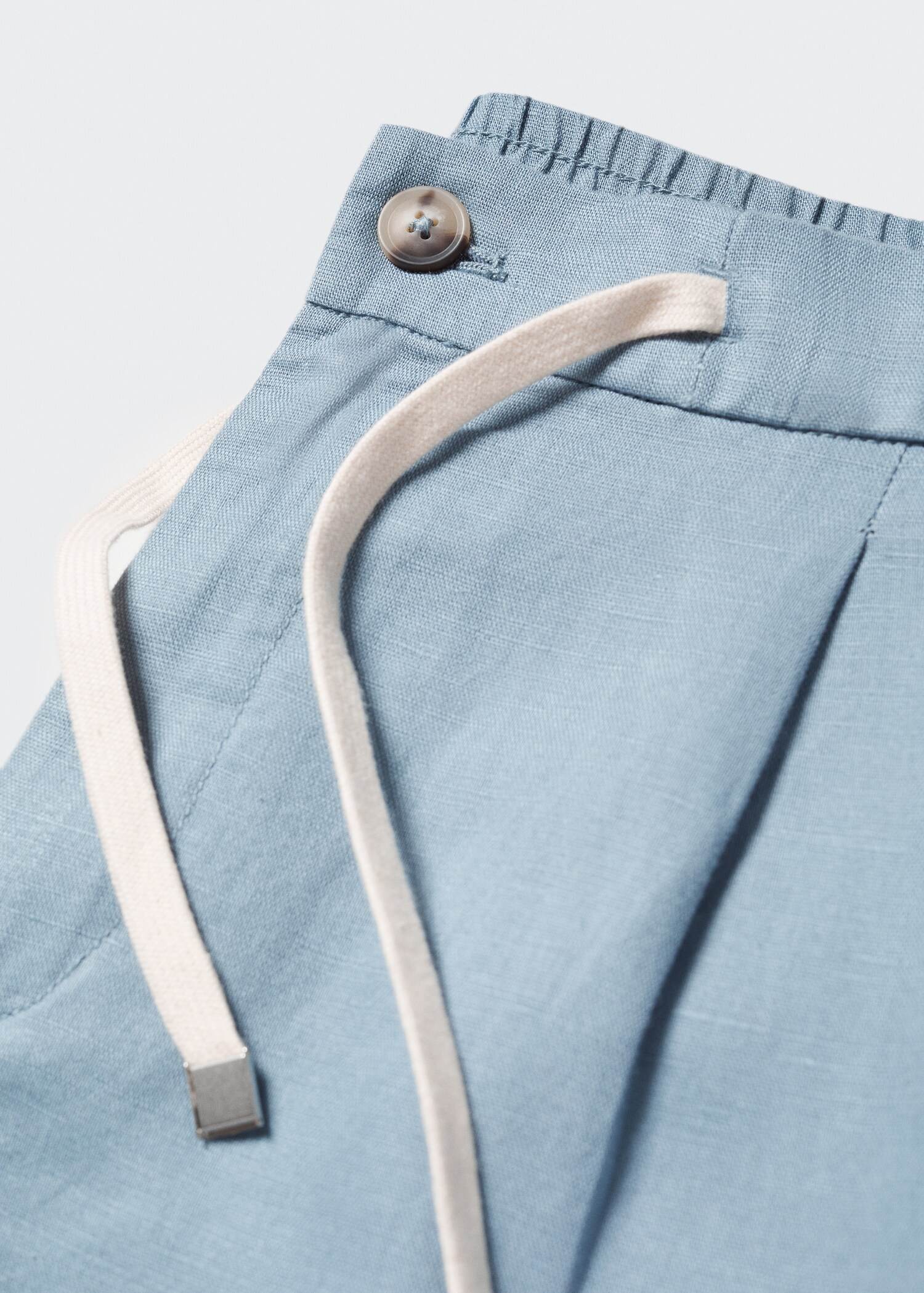 Slim-fit trousers with drawstring - Details of the article 8