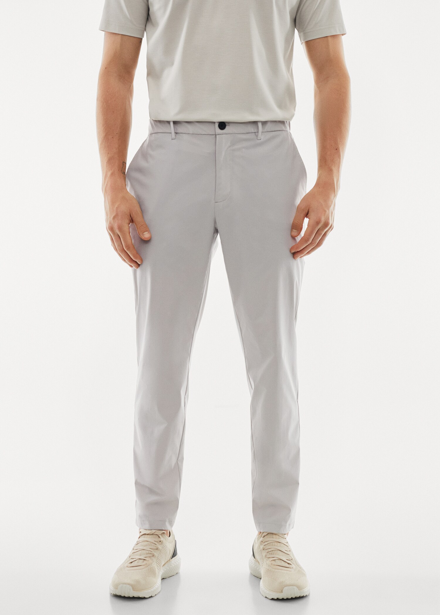 Water-repellent technical trousers - Medium plane