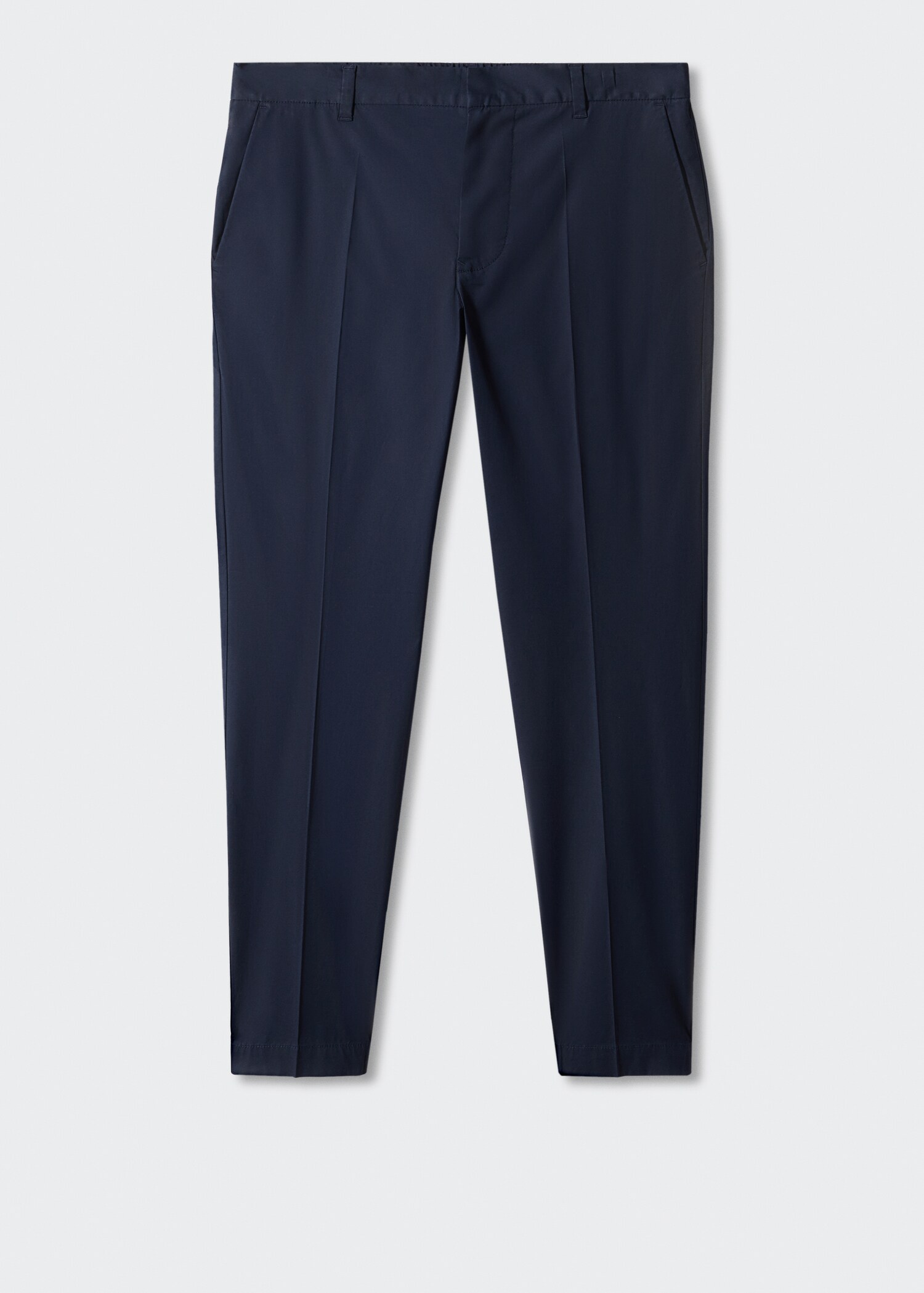 Slim-fit cotton trousers - Article without model