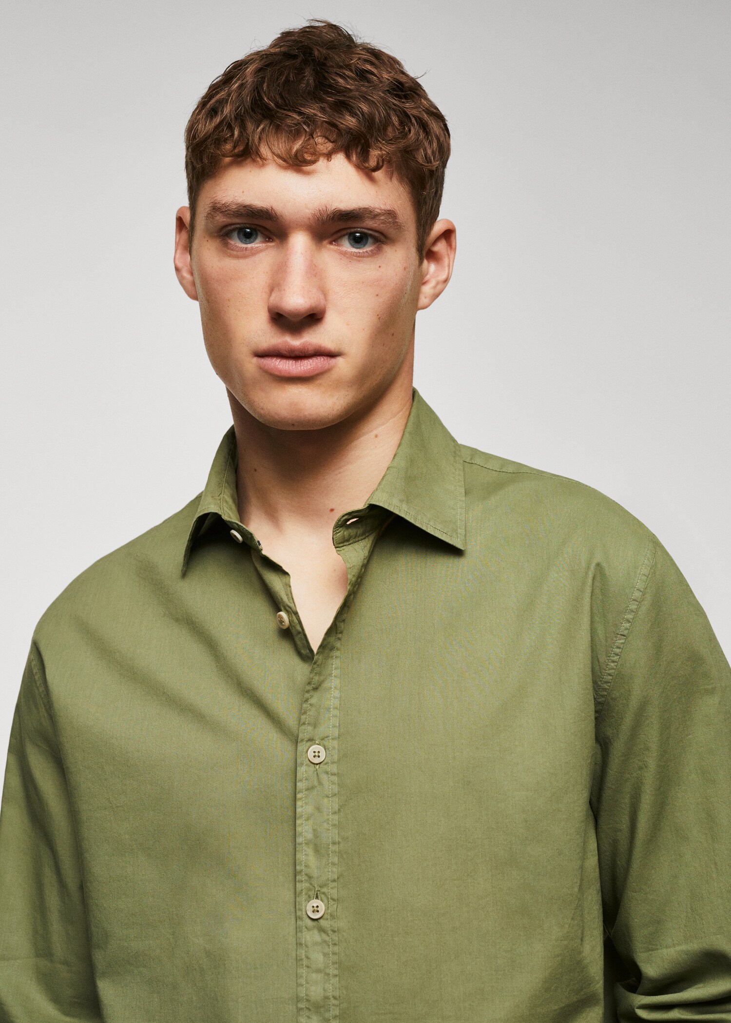 Camisa regular fit cotó voile - Detall de l'article 1