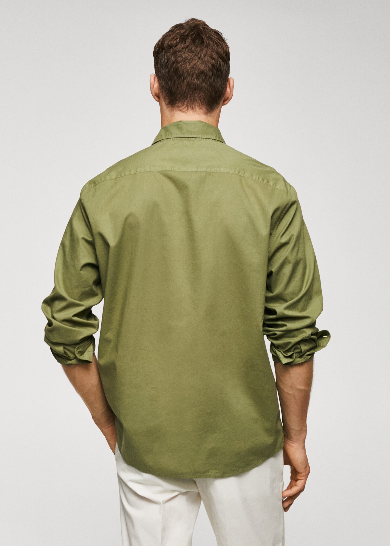 Camisa regular fit cotó voile - Revers de l'article