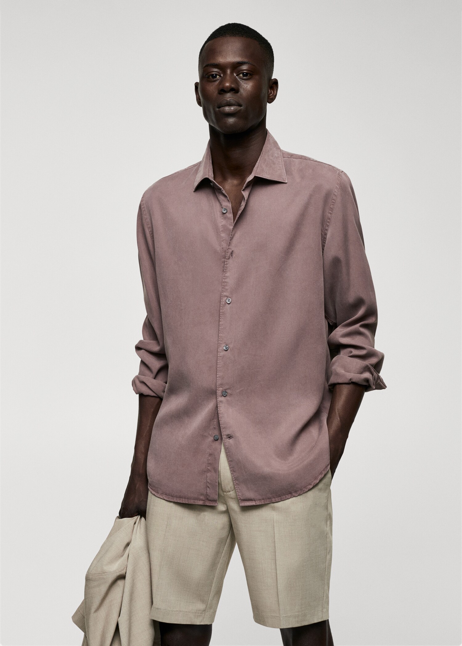 Camisa fluida lyocell - Pla mig