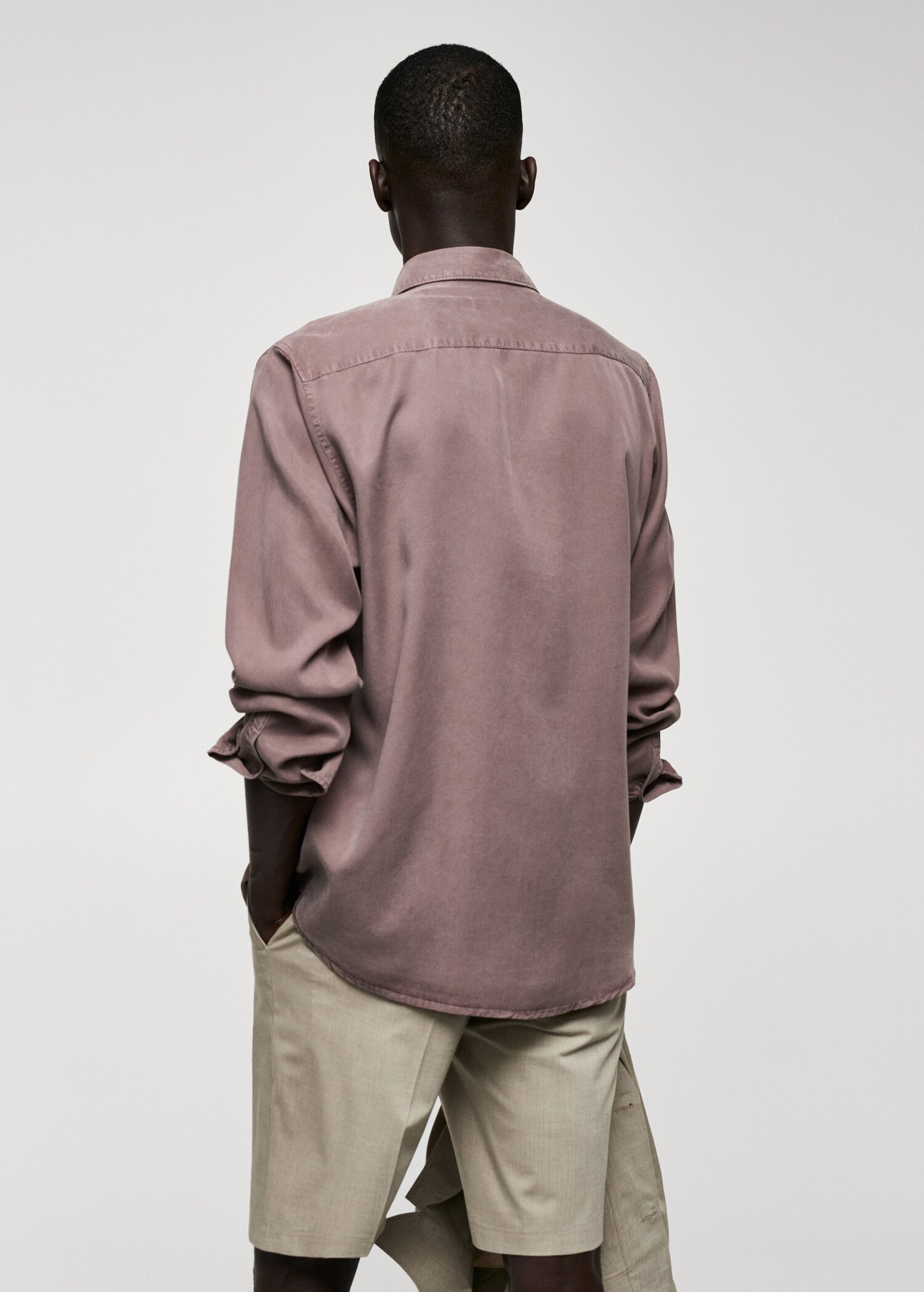 Camisa fluida lyocell - Revers de l'article
