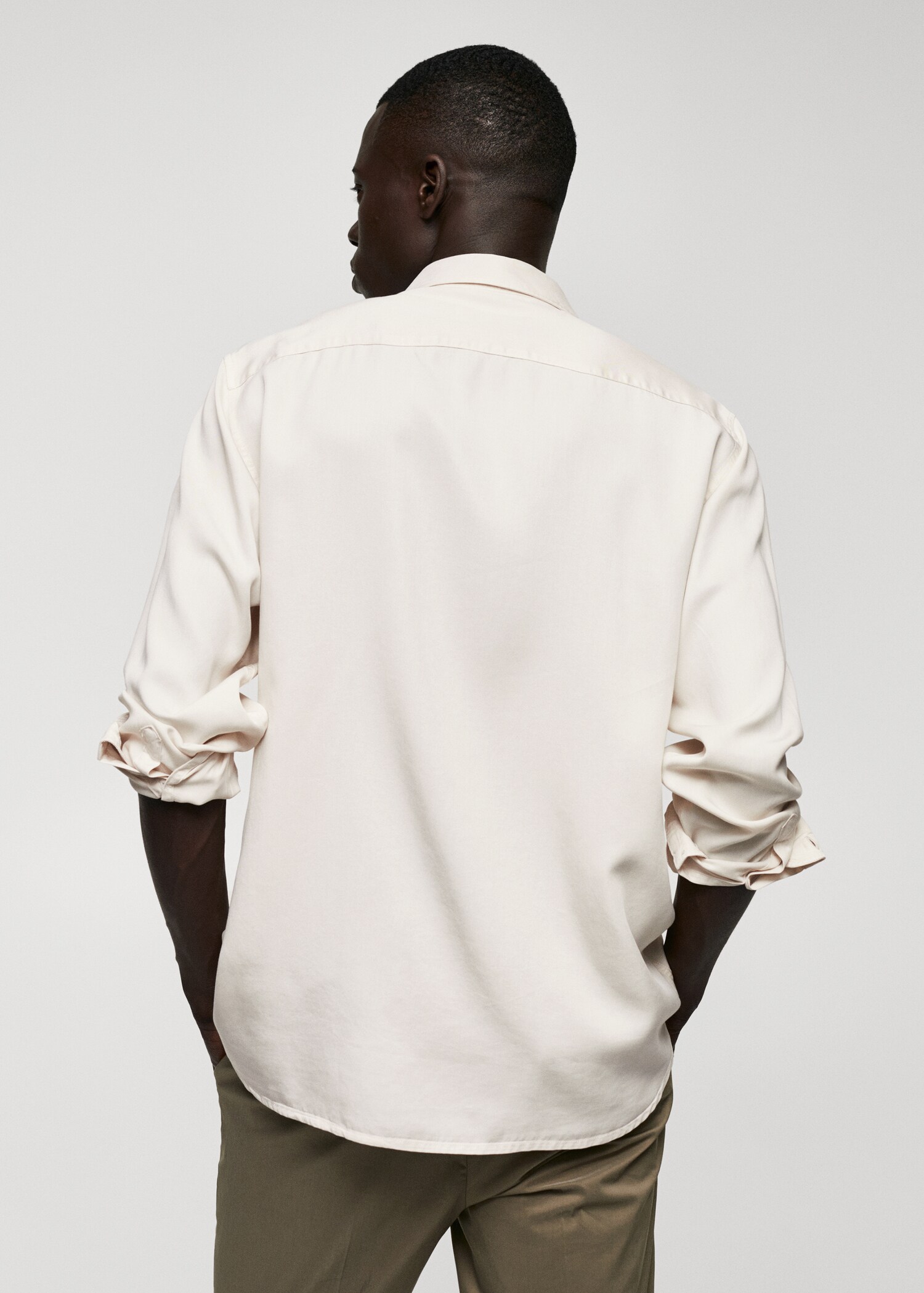Camisa fluida lyocell - Revers de l'article