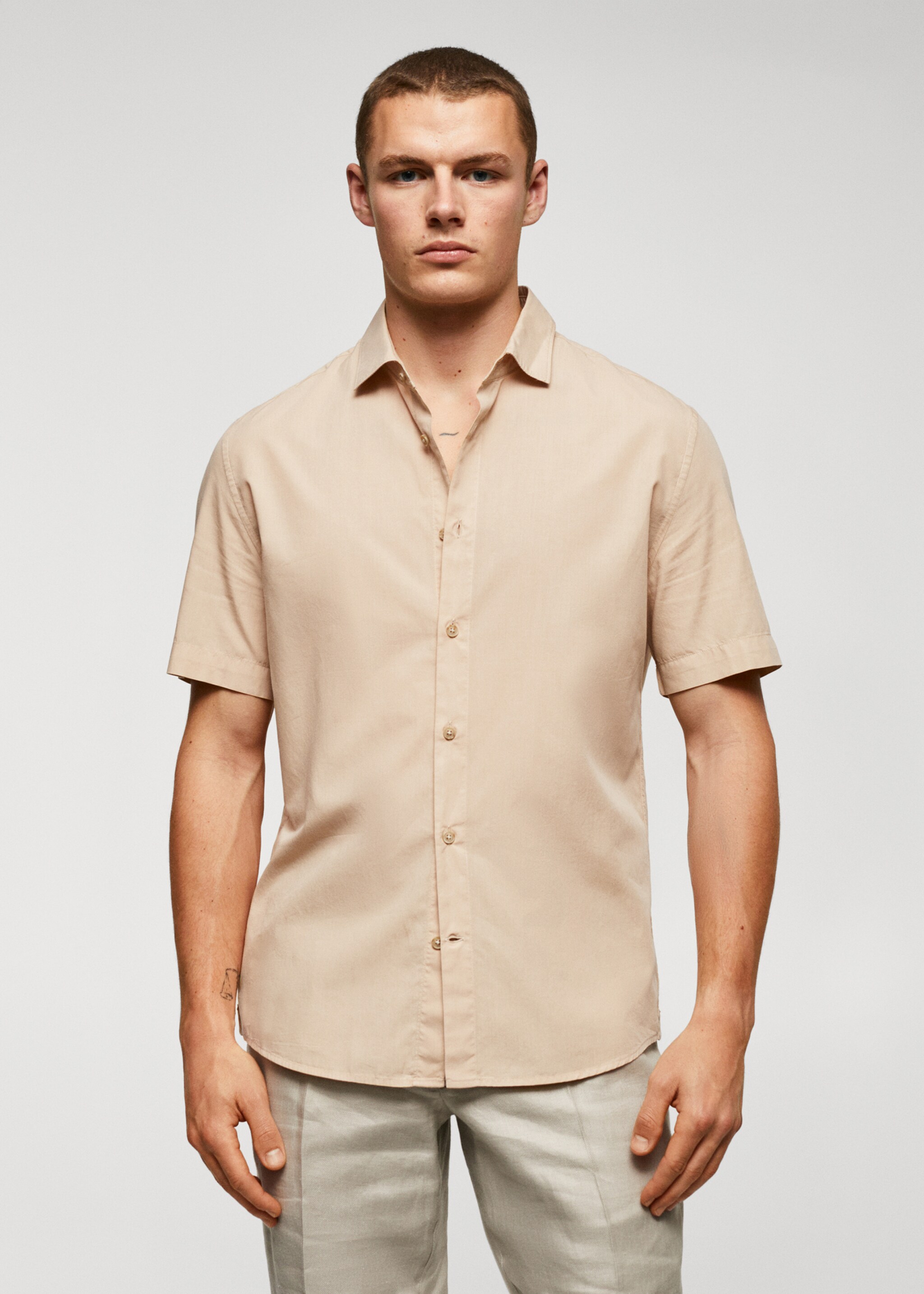 Lightweight cotton shirt - Medium plane