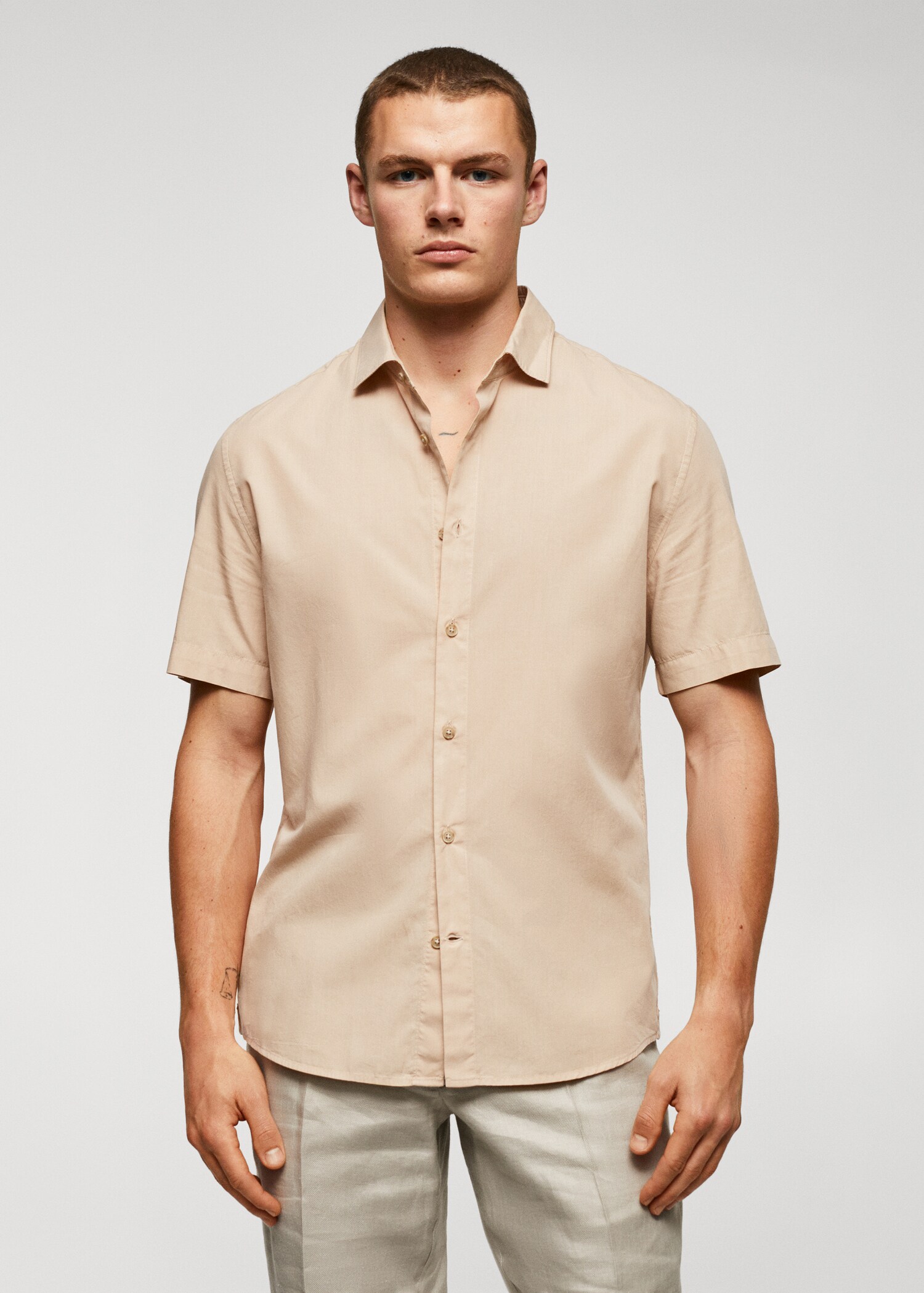 Lightweight cotton shirt - Medium plane