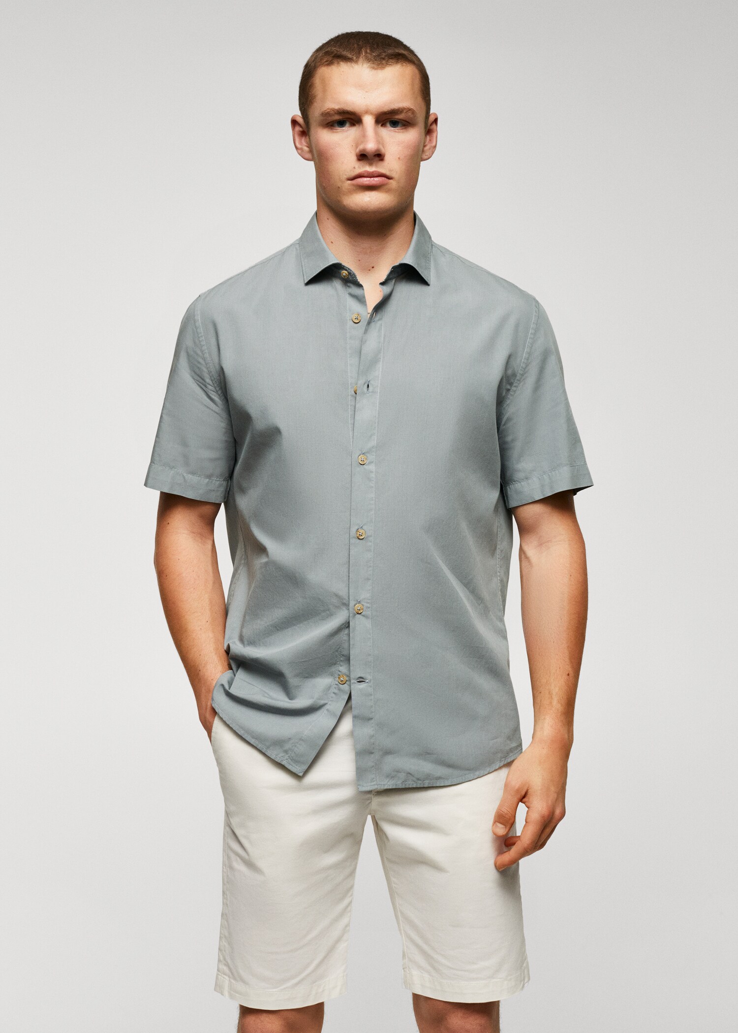 Lightweight cotton shirt - Medium plane