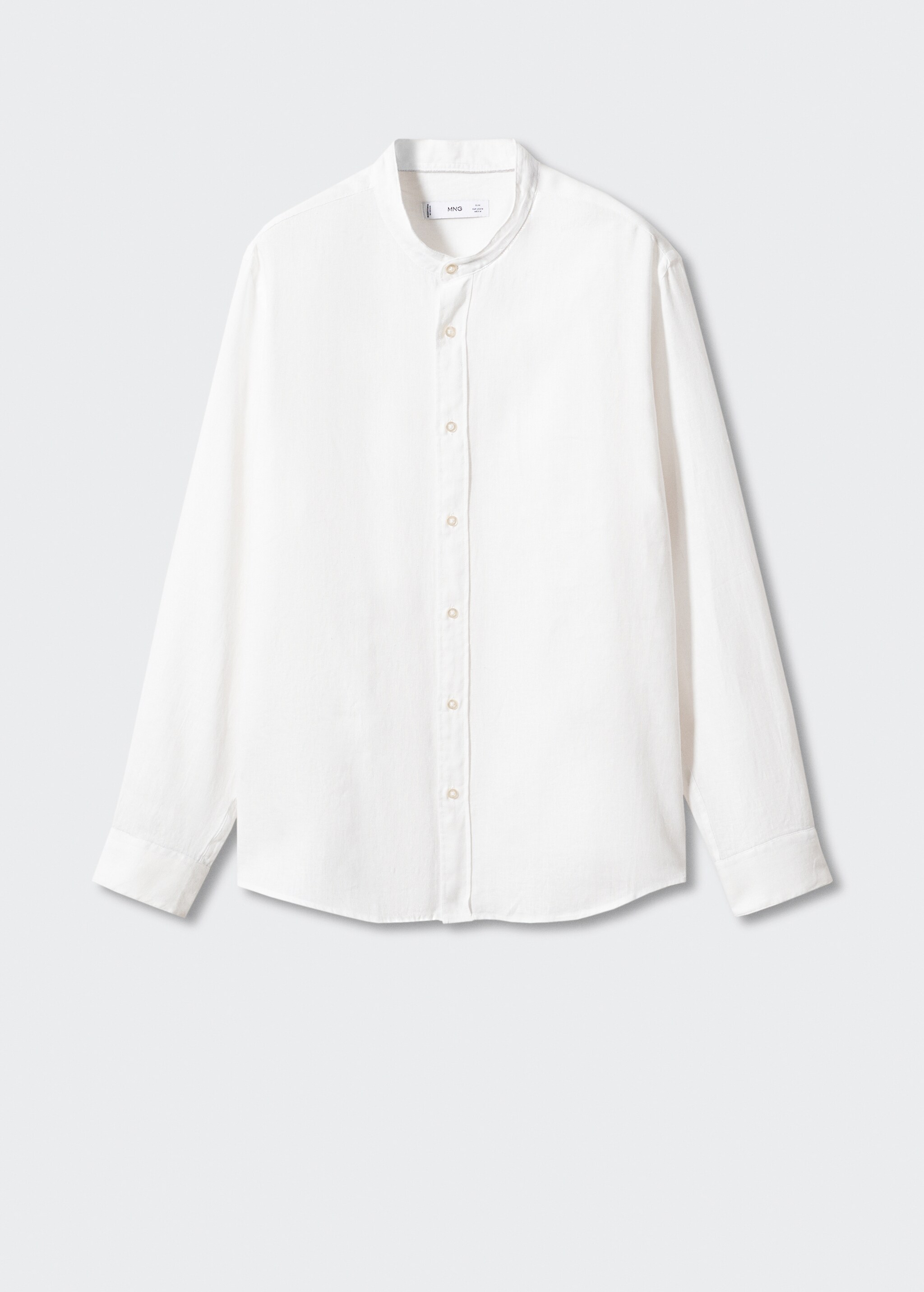 100% linen Mao collar shirt - Article without model
