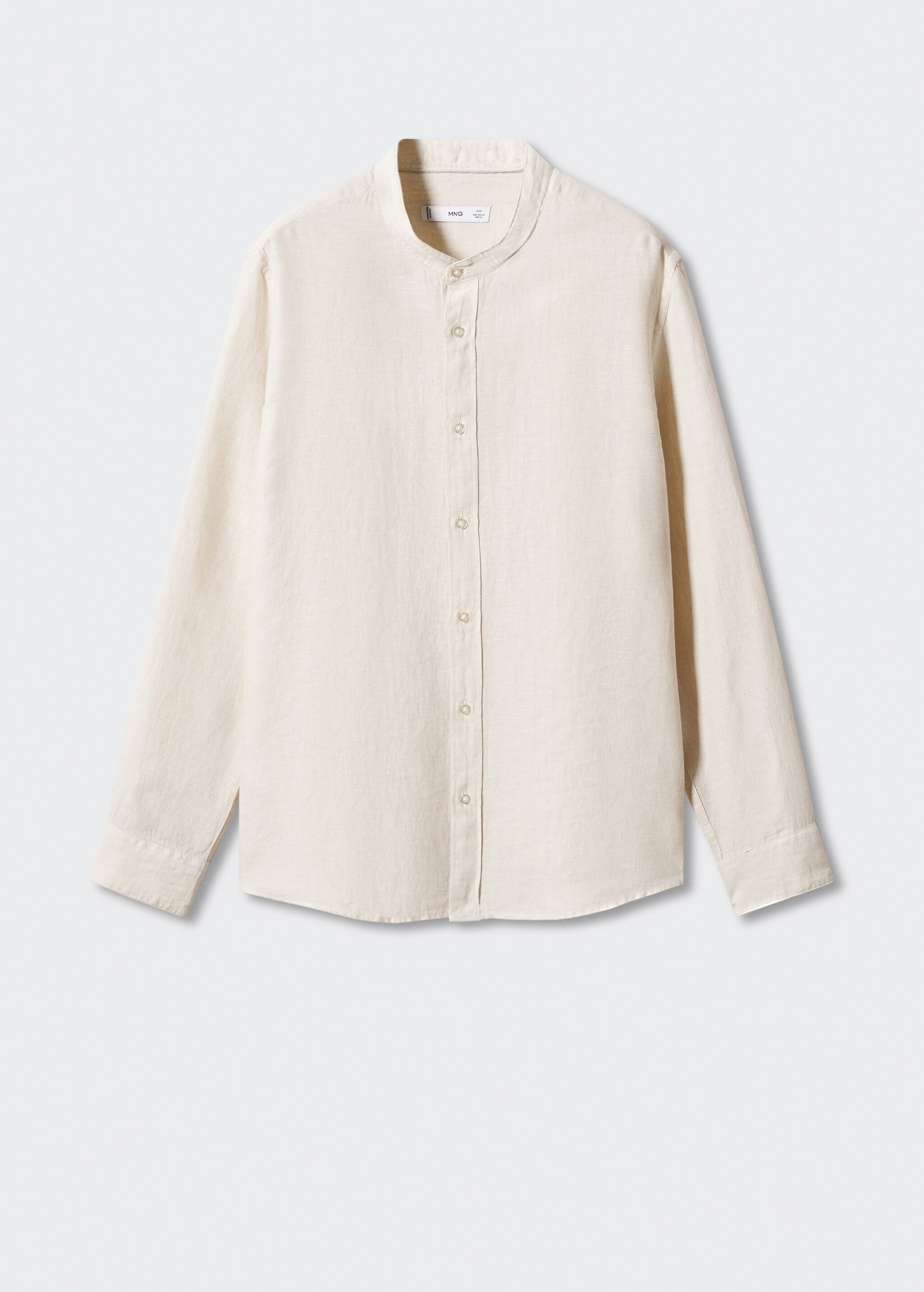 100% linen Mao collar shirt - Article without model