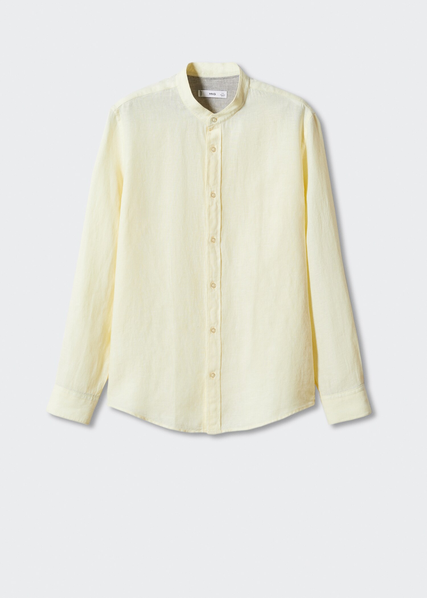 100% linen Mao collar shirt - Article without model