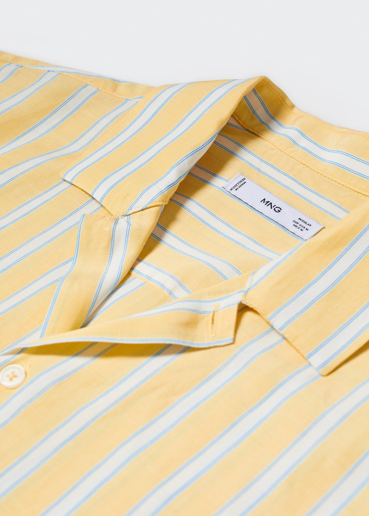 Camisa algodón lino rayas - Detalle del artículo 8