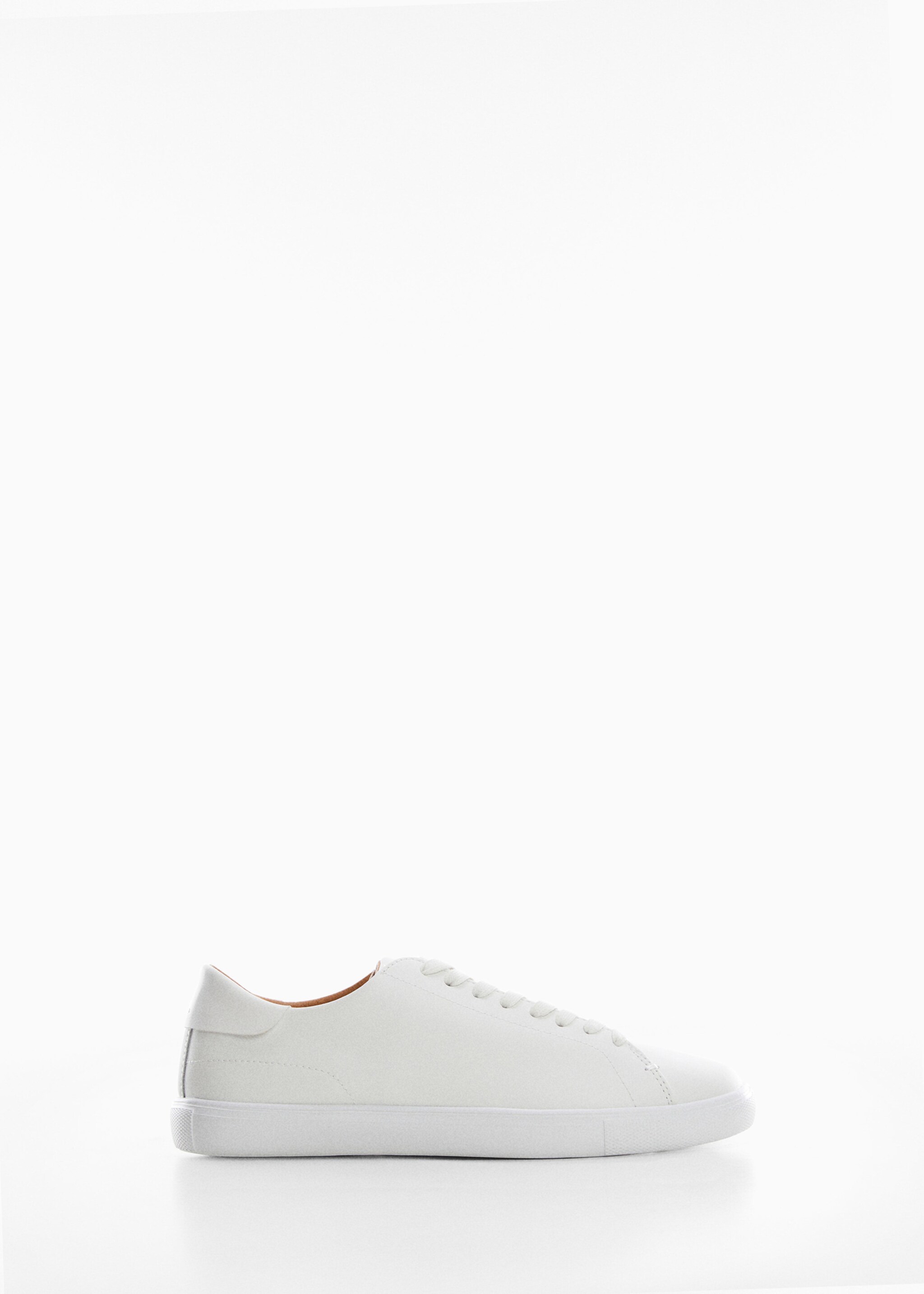 Monocoloured leather sneakers - Article without model, White. Ref: 57040643-00.
