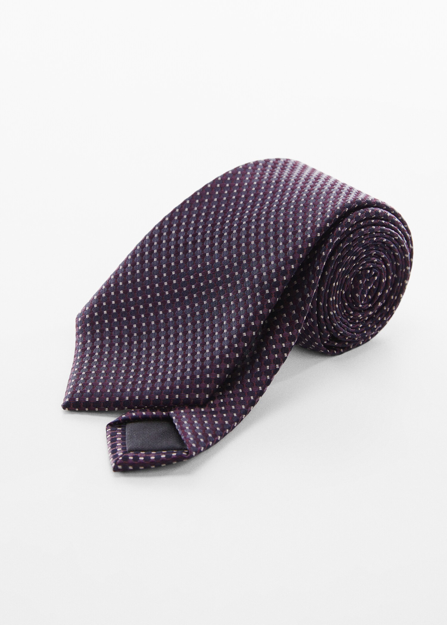 Corbata estructura micro lunares - Plano medio