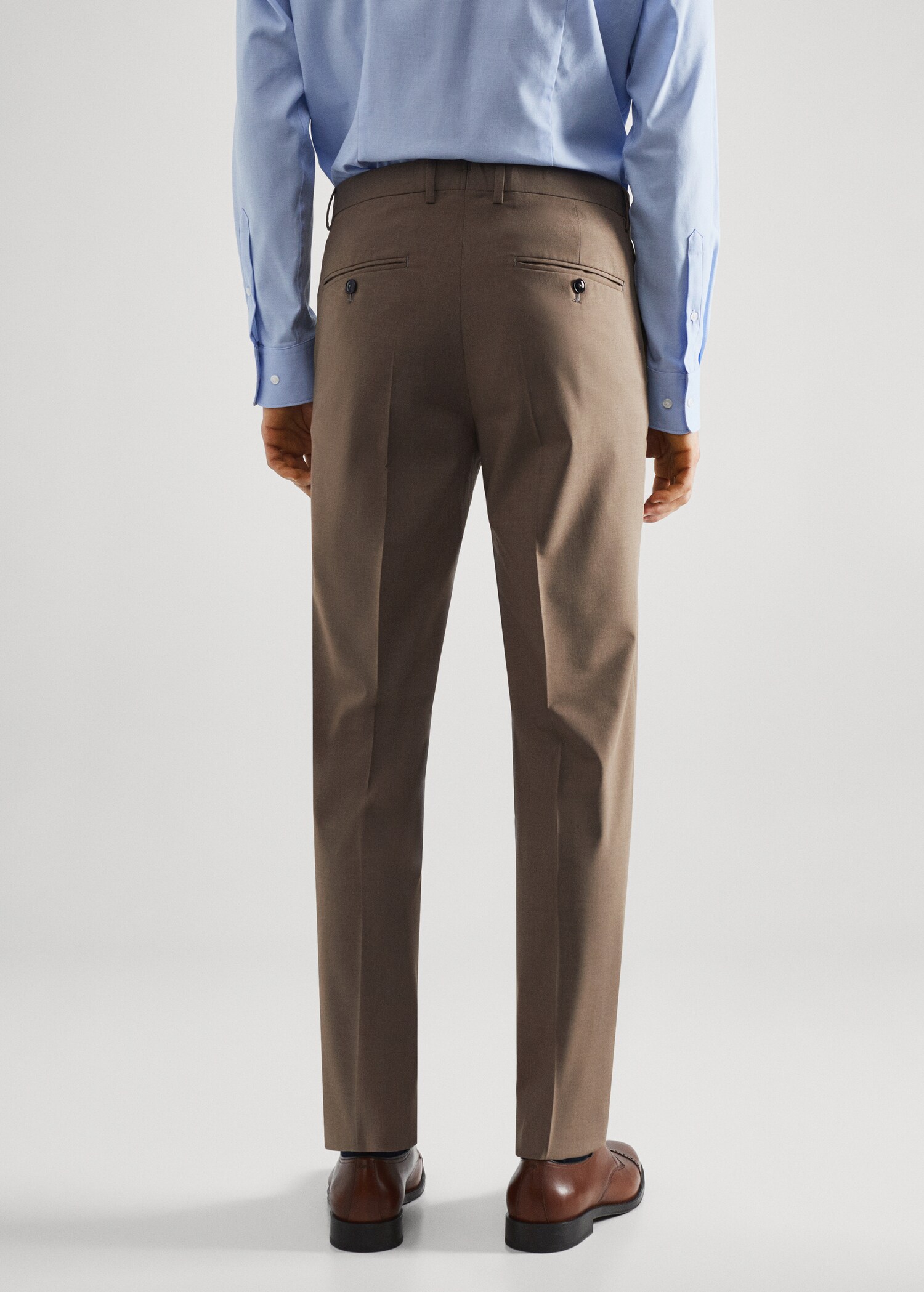 Stretch-fabric slim-fit suit pants - Reverse of the article