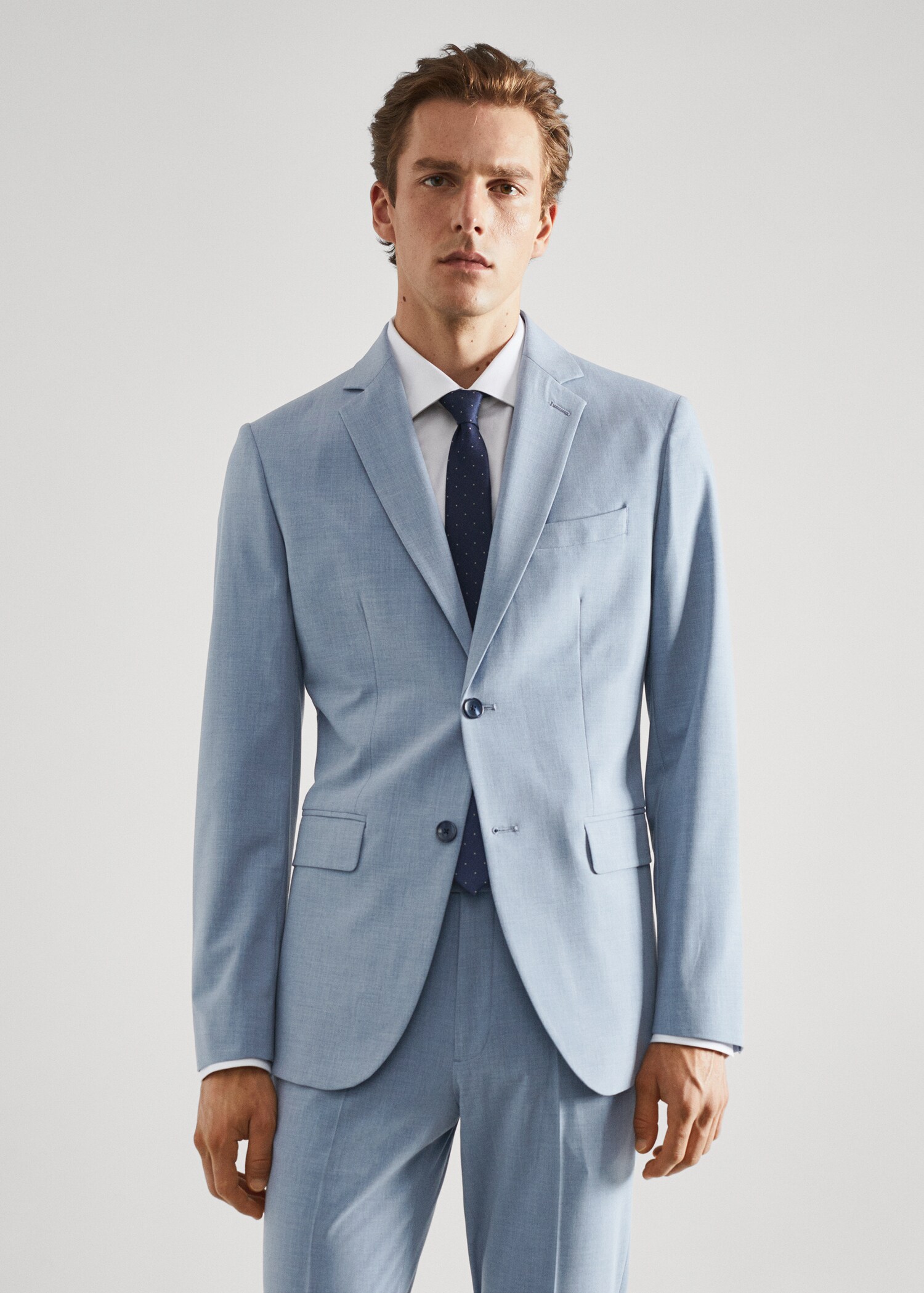 Americana traje slim fit tejido comfort stretch - Plano medio