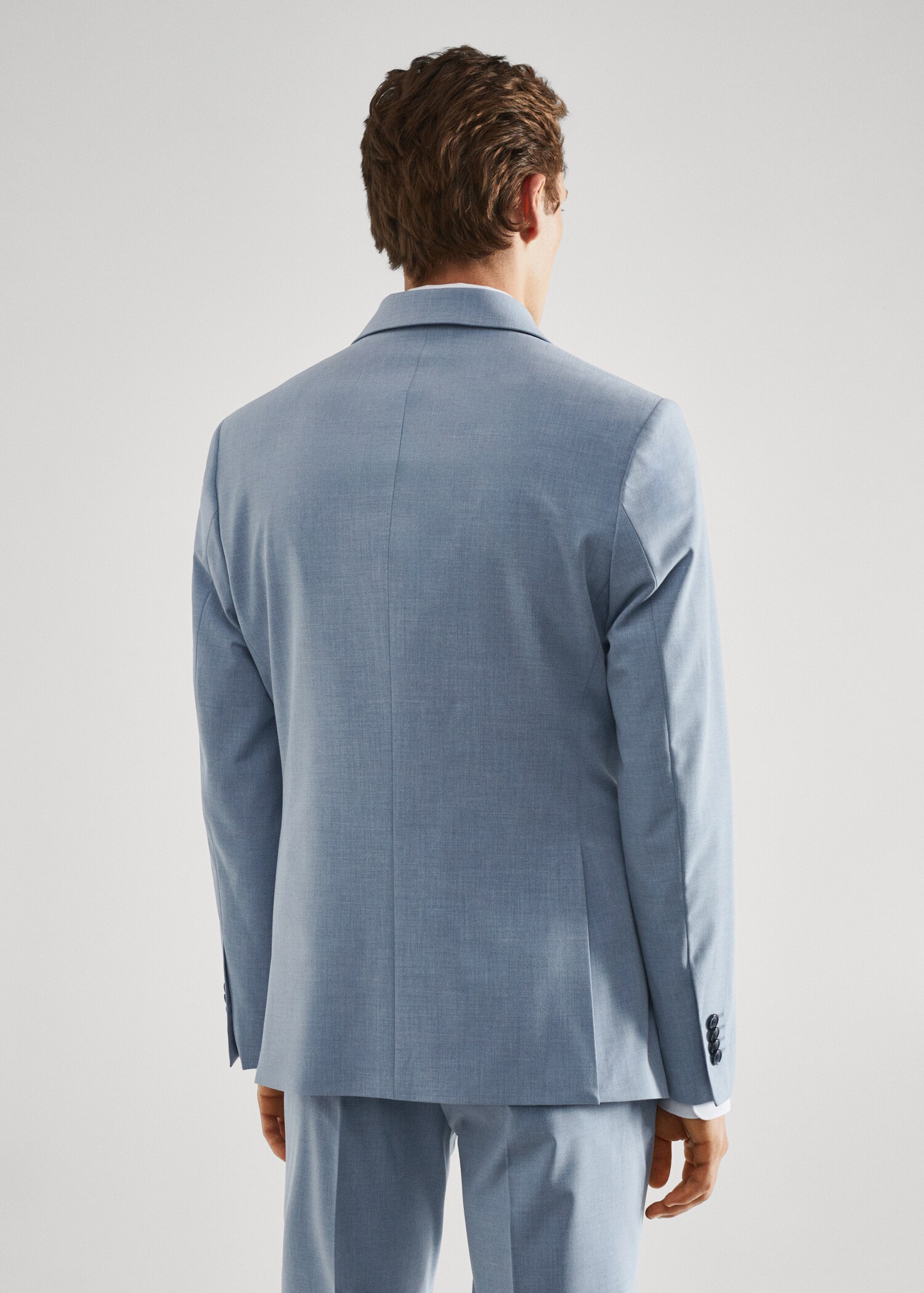 Americana traje slim fit tejido comfort stretch - Reverso del artículo