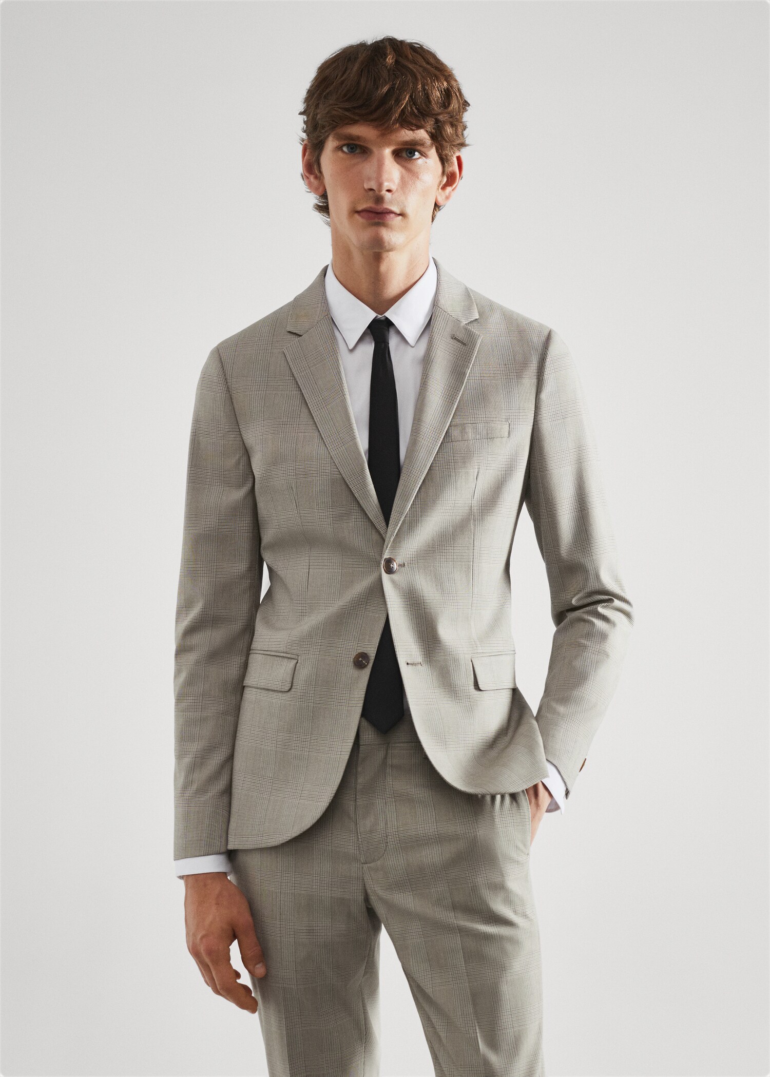 Σακάκι κοστουμιού εμπριμέ super slim fit - Μεσαίο πλάνο