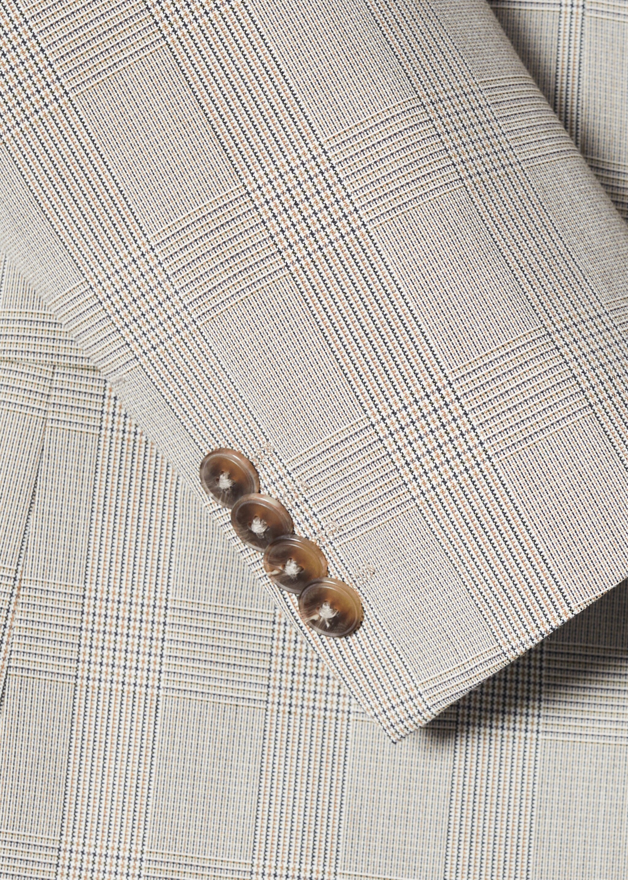 Super slim-fit printed suit jacket - Details of the article 0