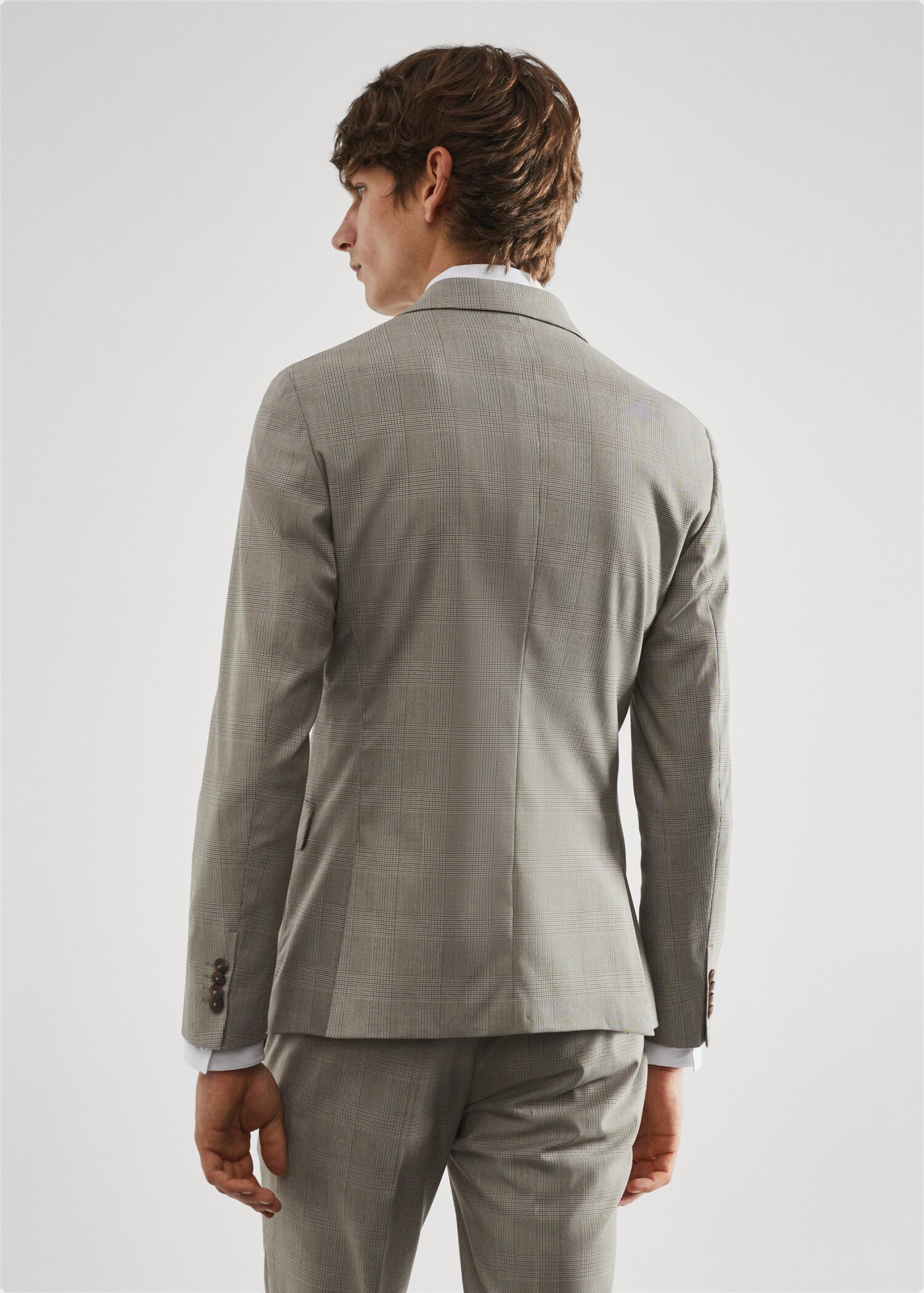Σακάκι κοστουμιού εμπριμέ super slim fit - Πίσω όψη προϊόντος