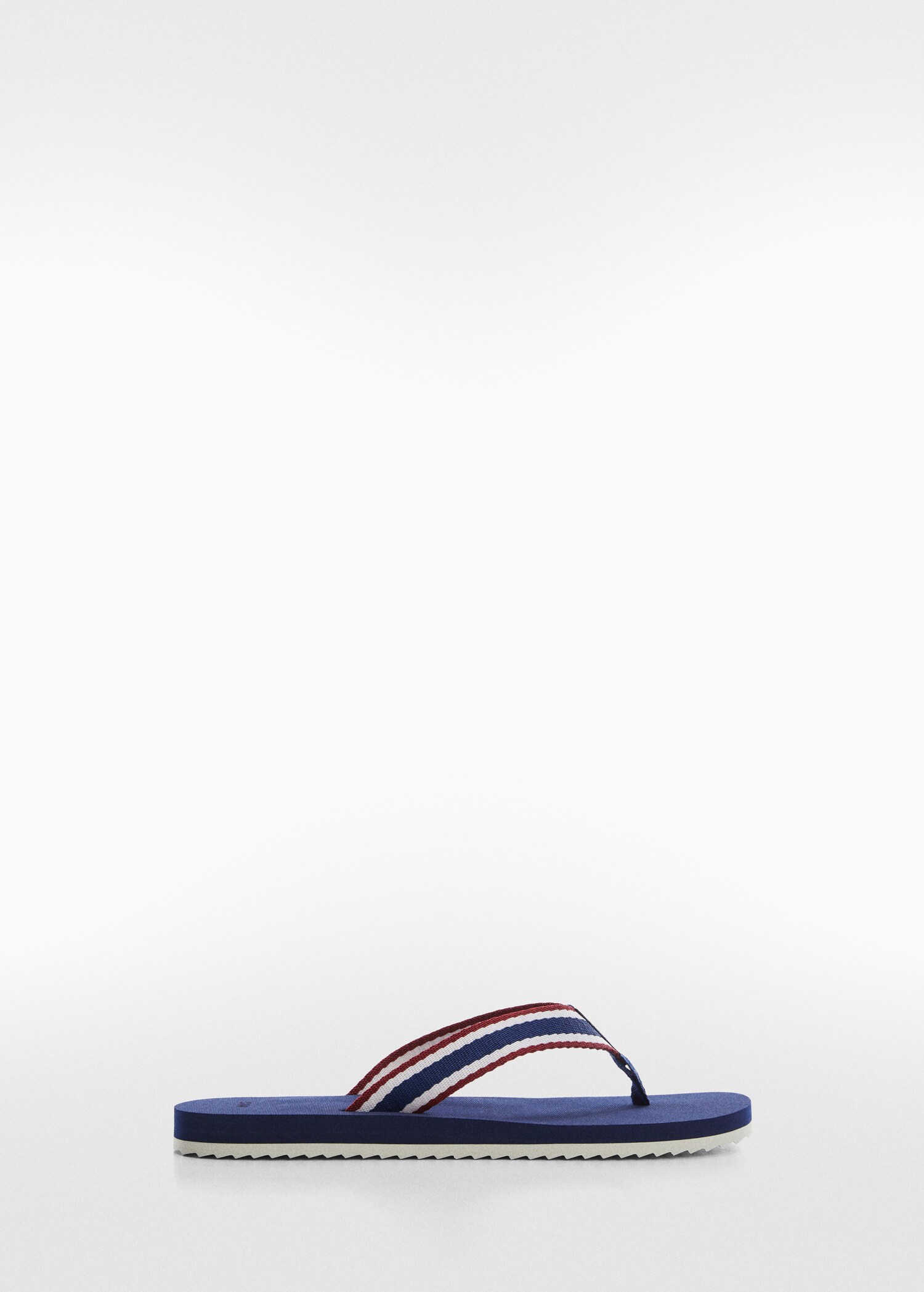 Flip-flops with contrasting colour straps - Article without model