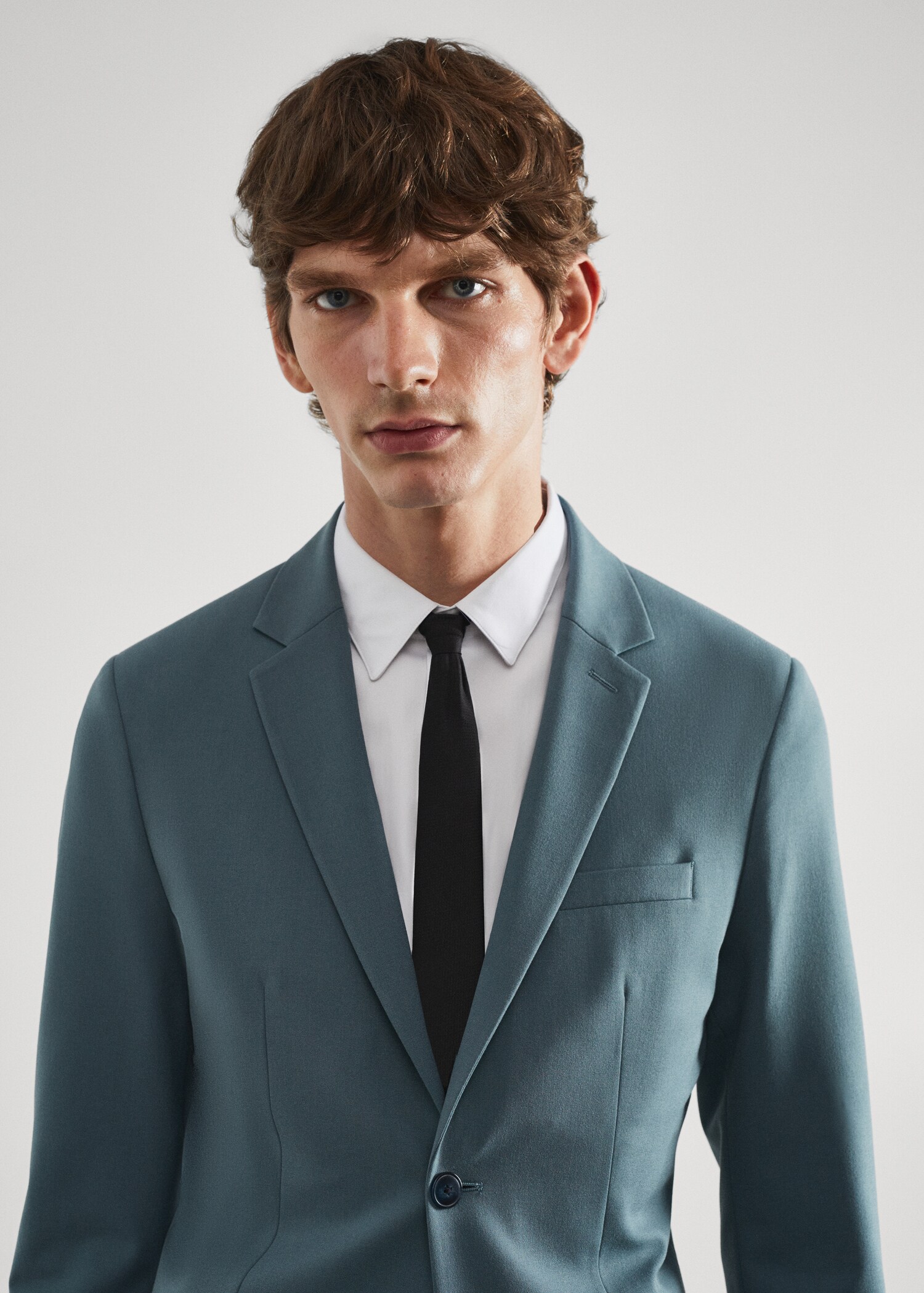 Σακάκι κοστουμιού super slim fit ύφασμα stretch - Λεπτομέρεια του προϊόντος 1