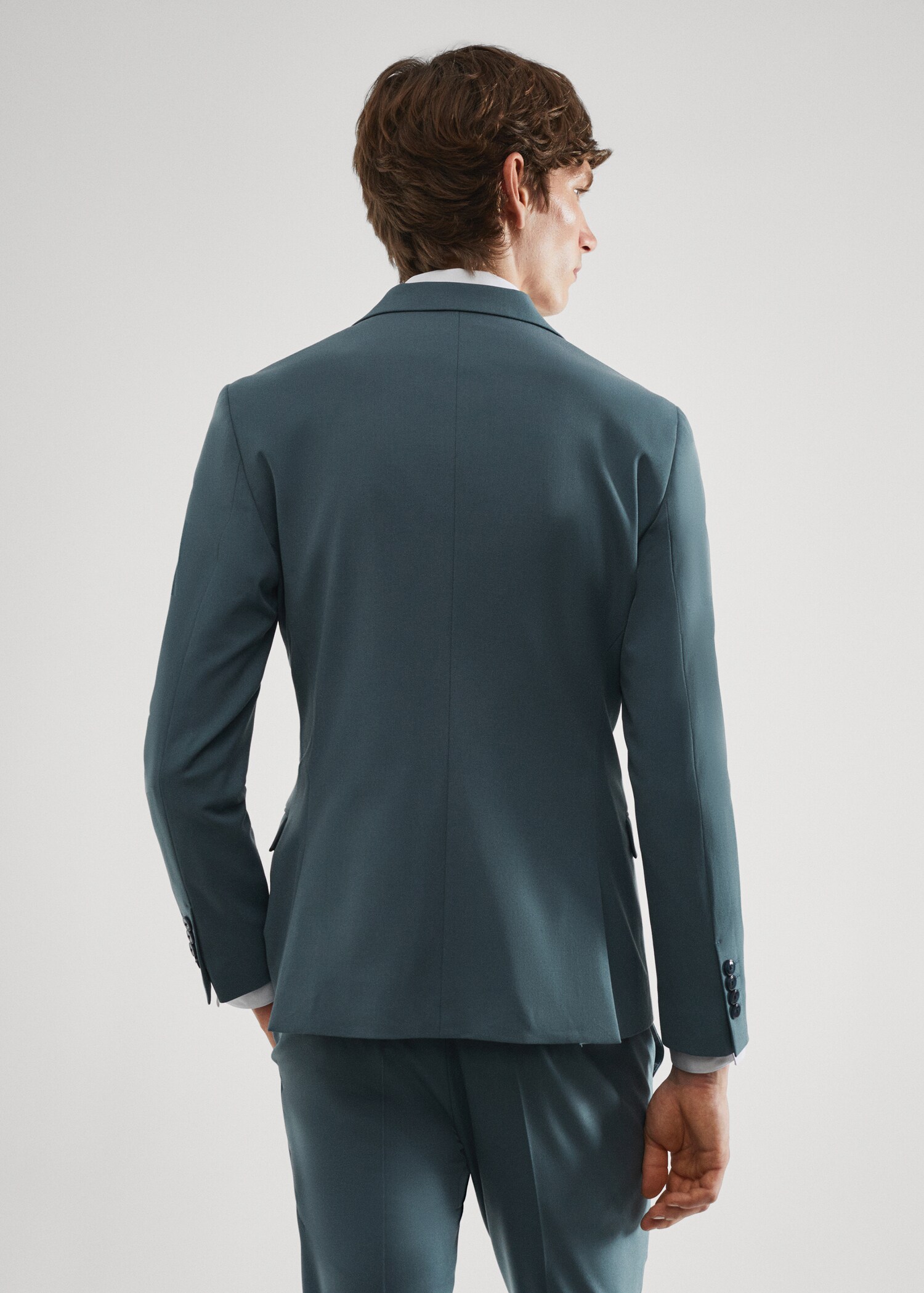 Σακάκι κοστουμιού super slim fit ύφασμα stretch - Πίσω όψη προϊόντος