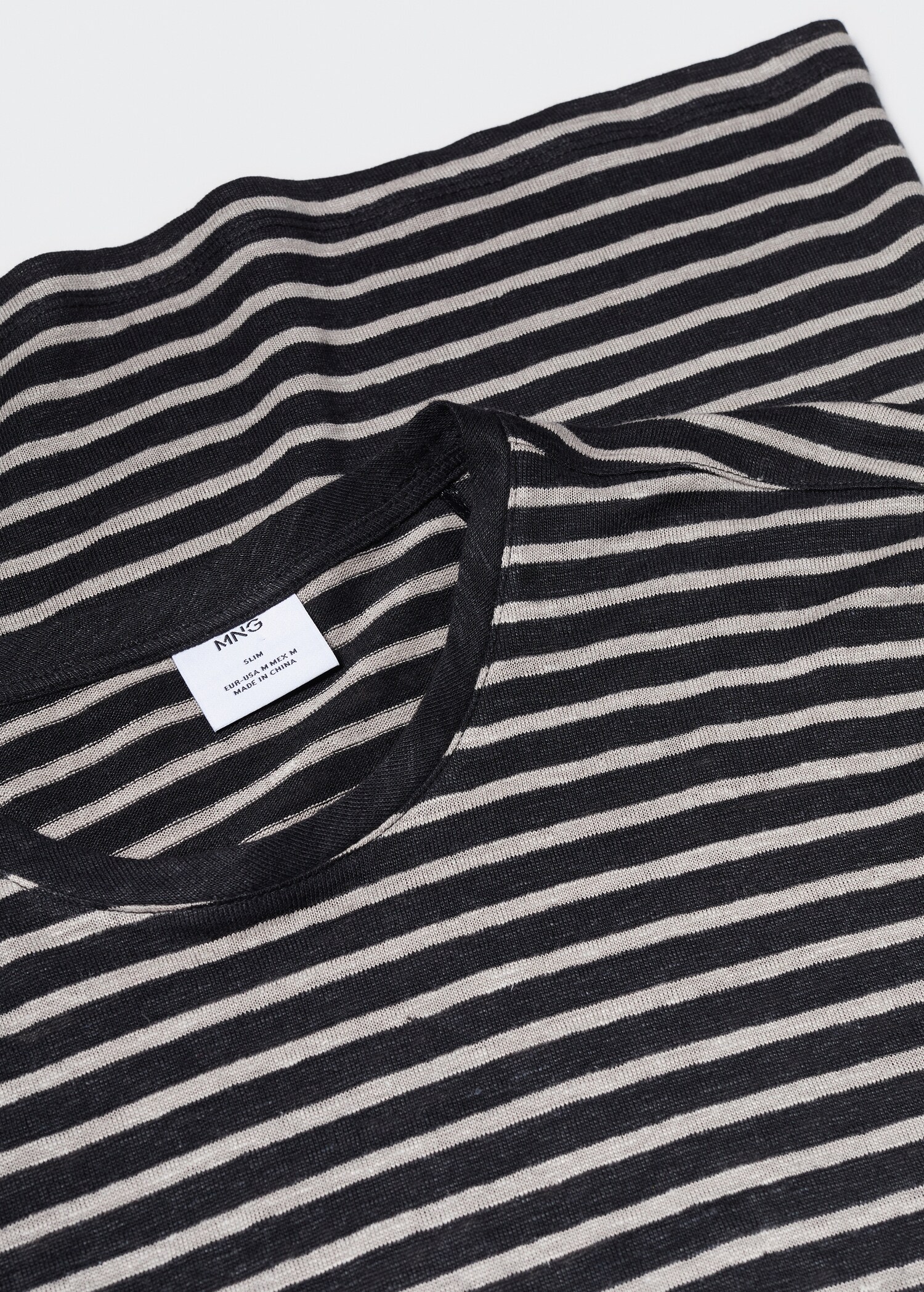 Camiseta 100% lino rayas - Detalle del artículo 8