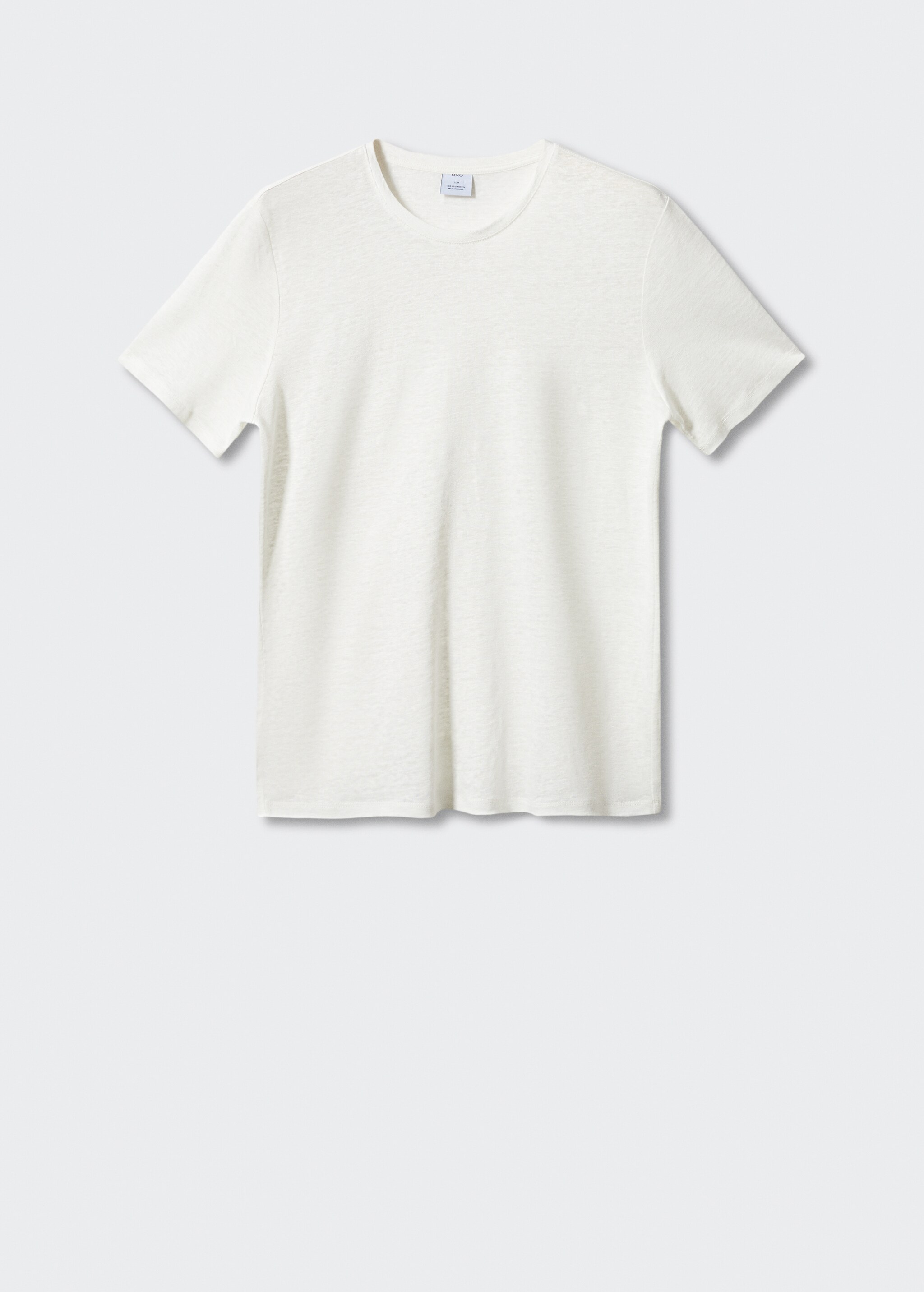 Slim Fit-T-Shirt aus 100 % Leinen - Artikel ohne Model
