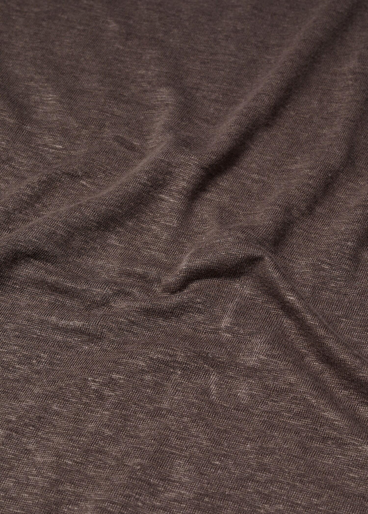 100% linen slim-fit t-shirt - Details of the article 8