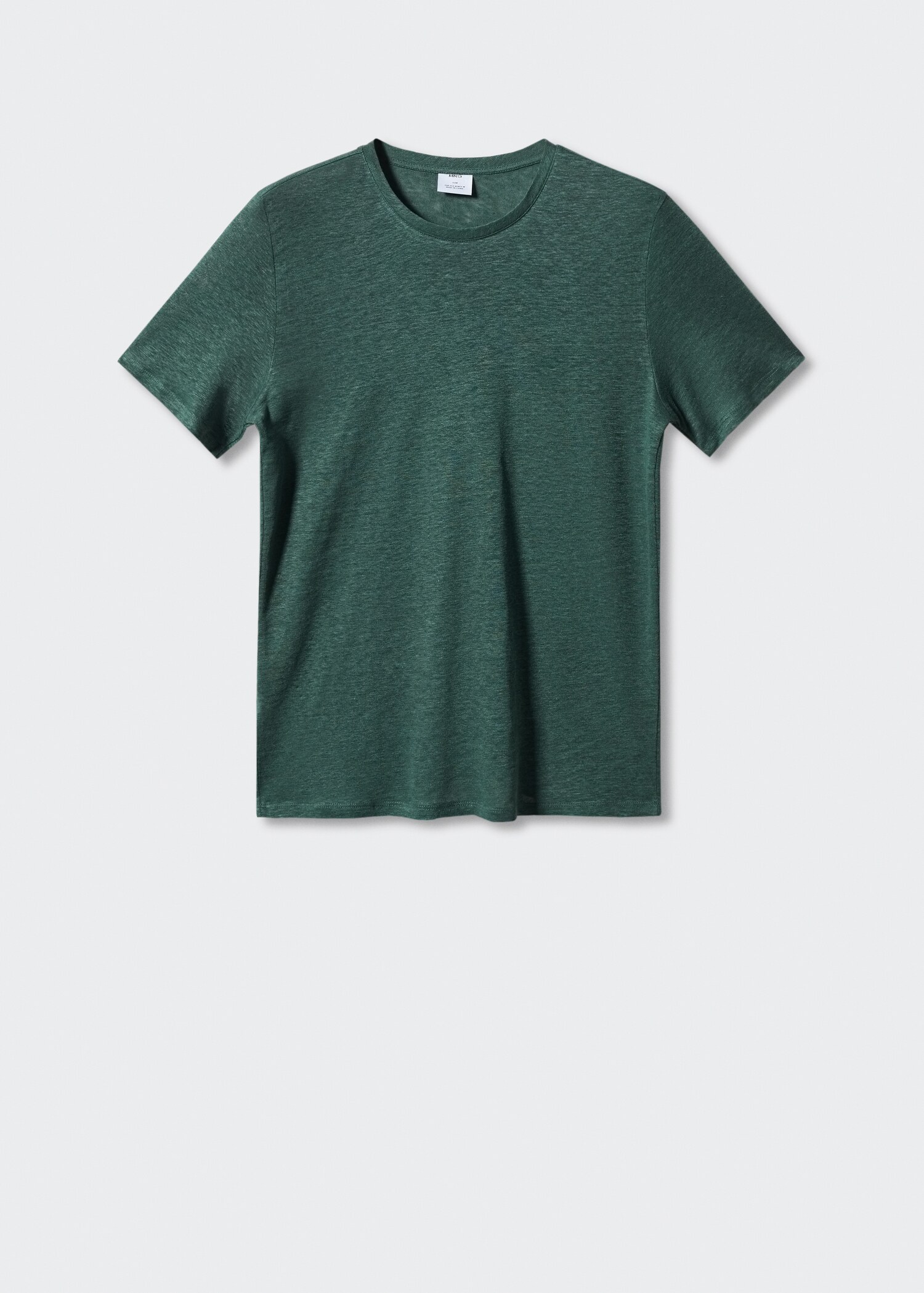 100% linen slim-fit t-shirt - Article without model