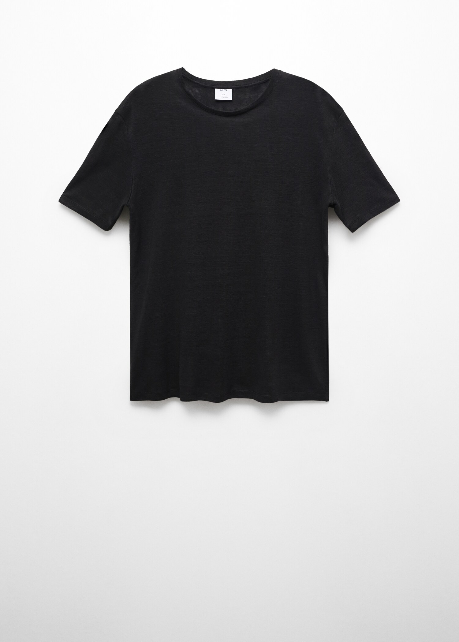 100% linen slim-fit t-shirt - Article without model