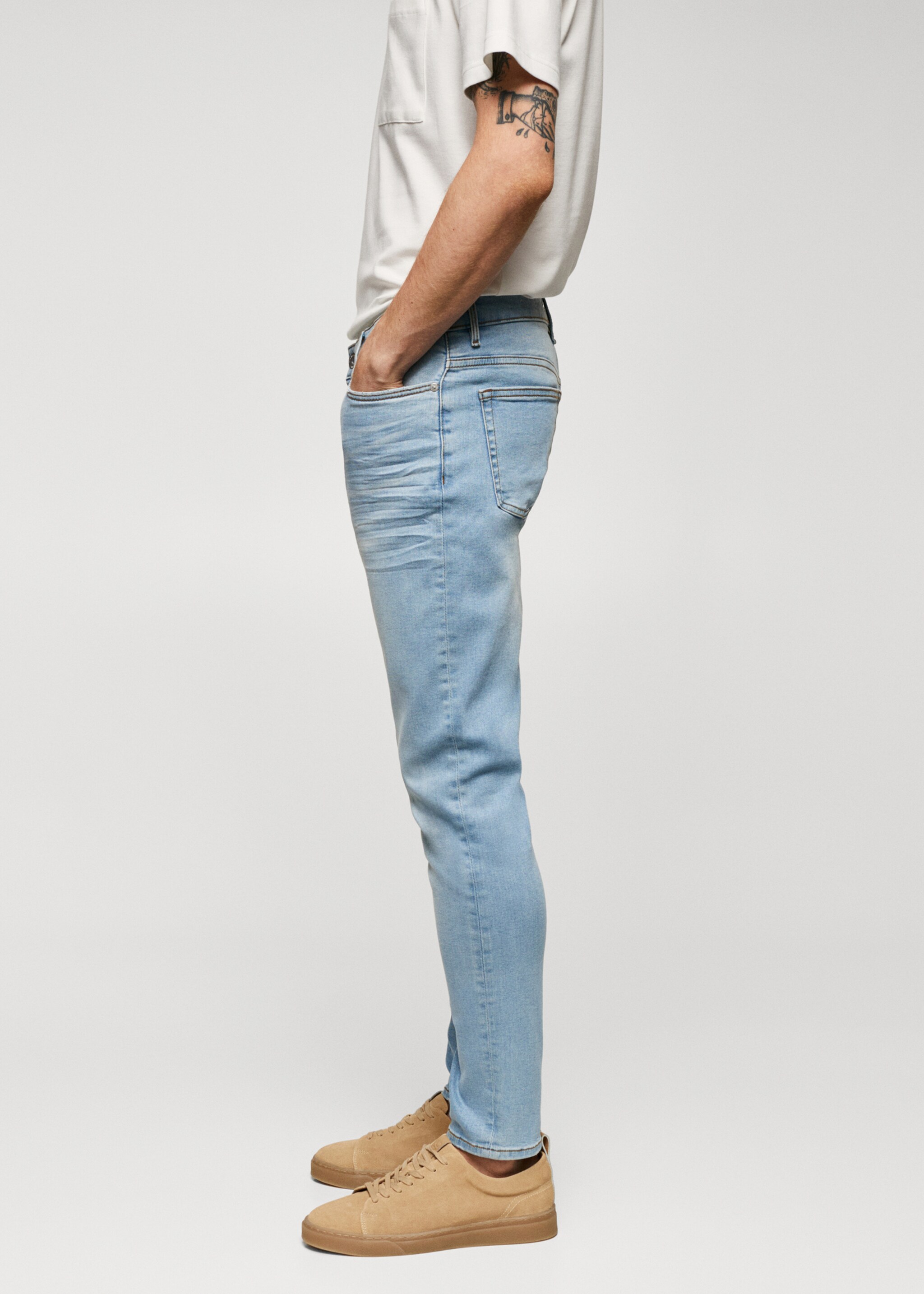 Jude skinny-fit jeans - Details of the article 2, Light Blue. Ref: 57040683-00.