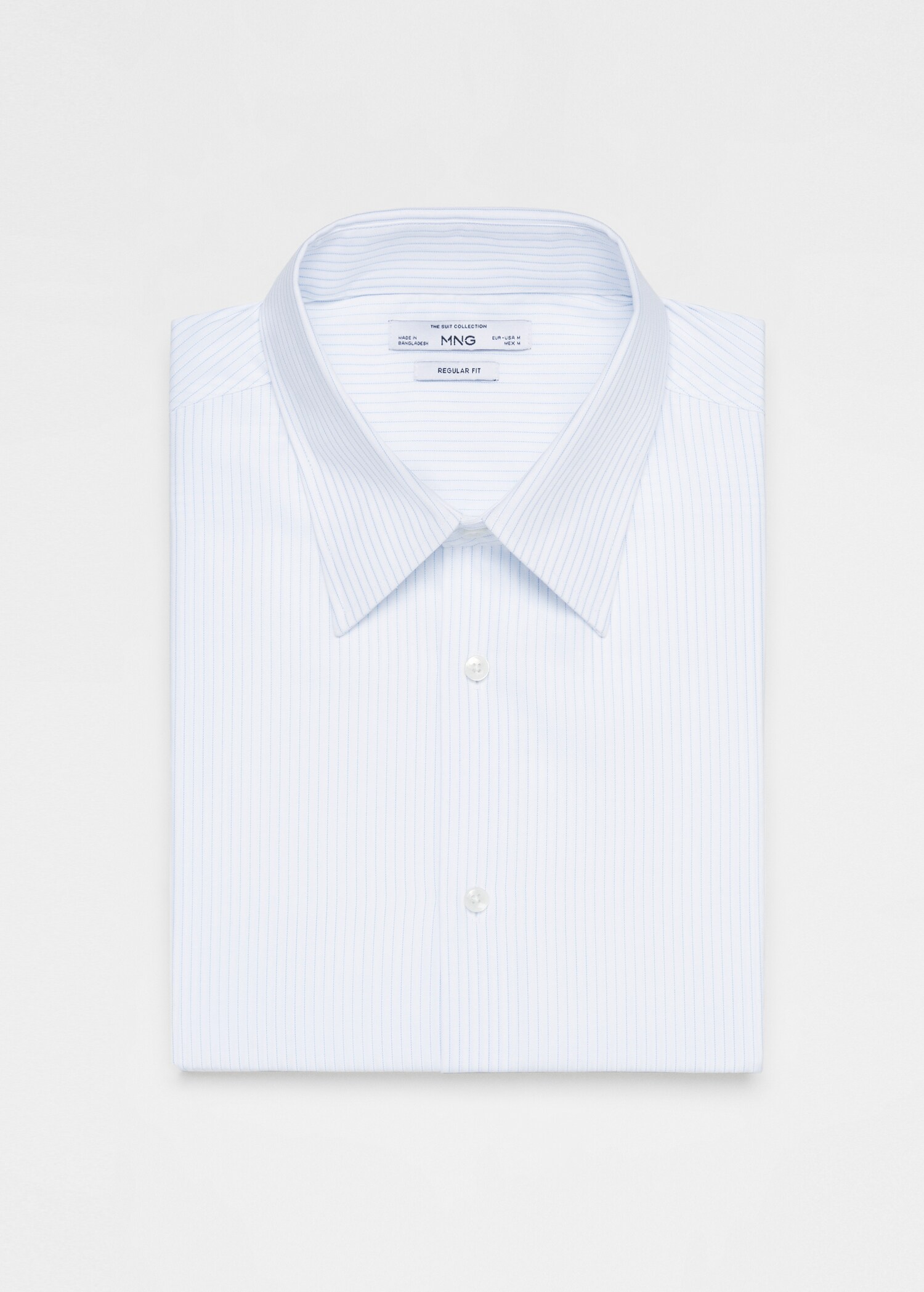 Camisa vestit regular fit twill ratlles - Detall de l'article 0