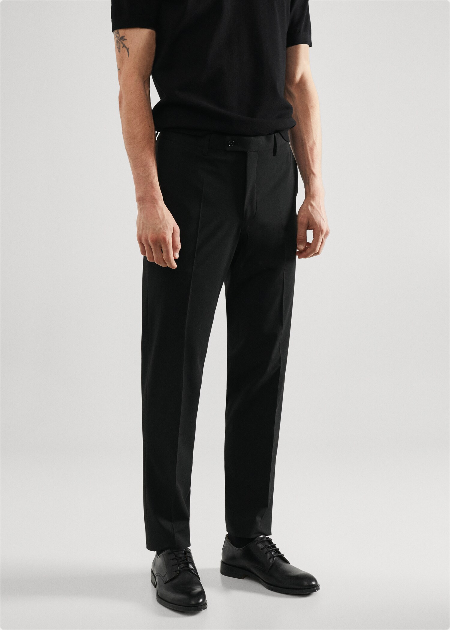 Slim fit suit trousers - Medium plane