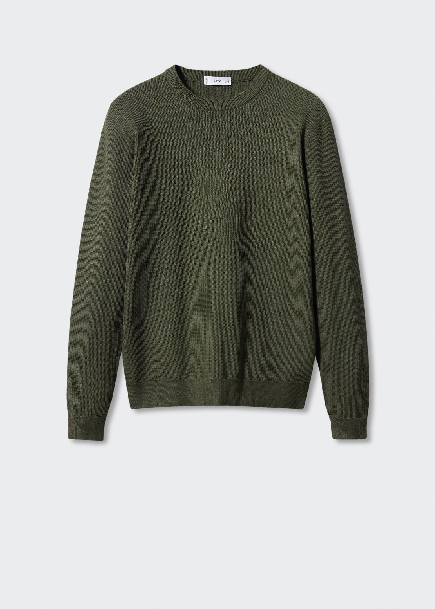 Structured cotton sweater - Article without model
