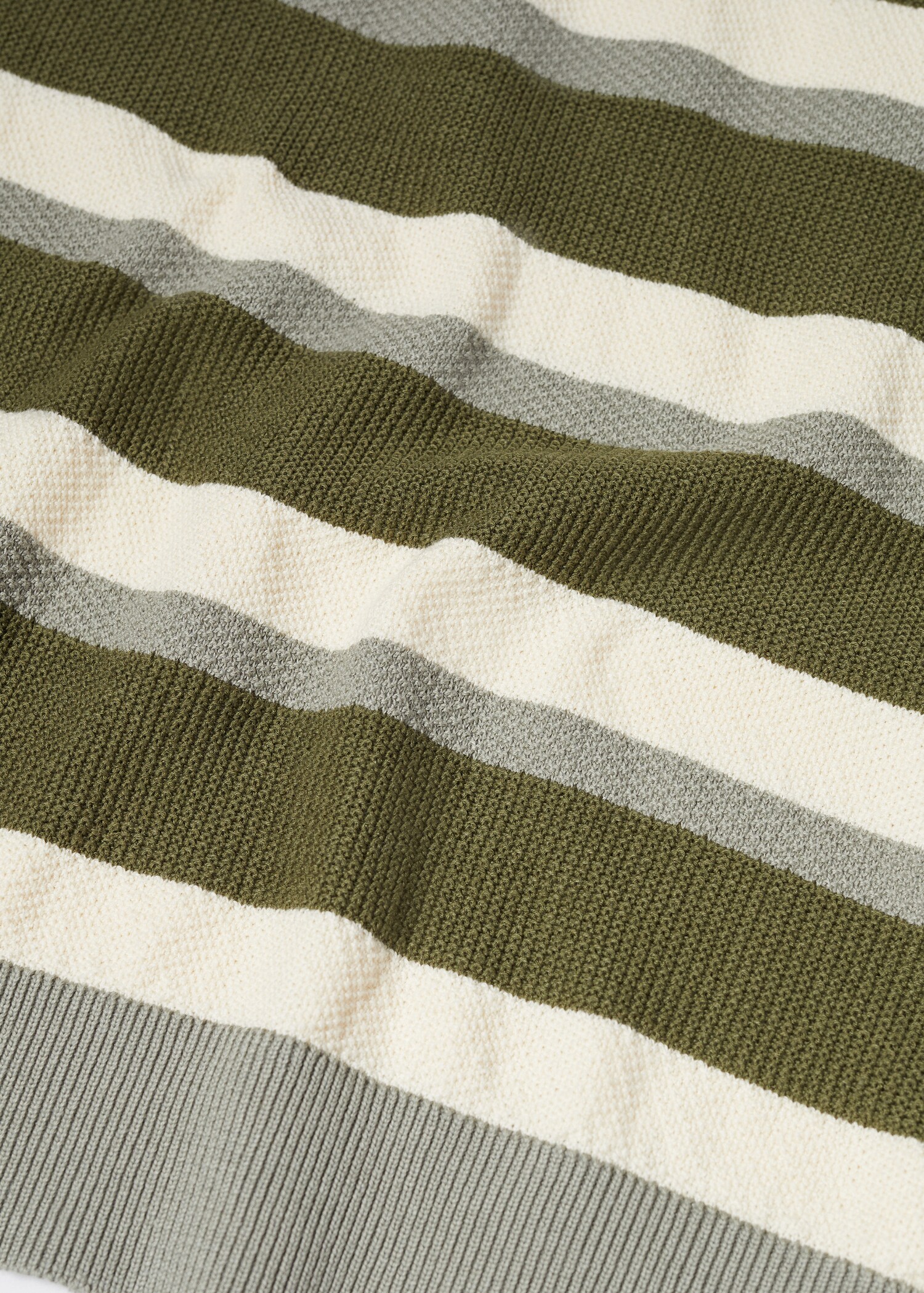 T-shirt maglia cotone texture righe - Dettaglio dell'articolo 8