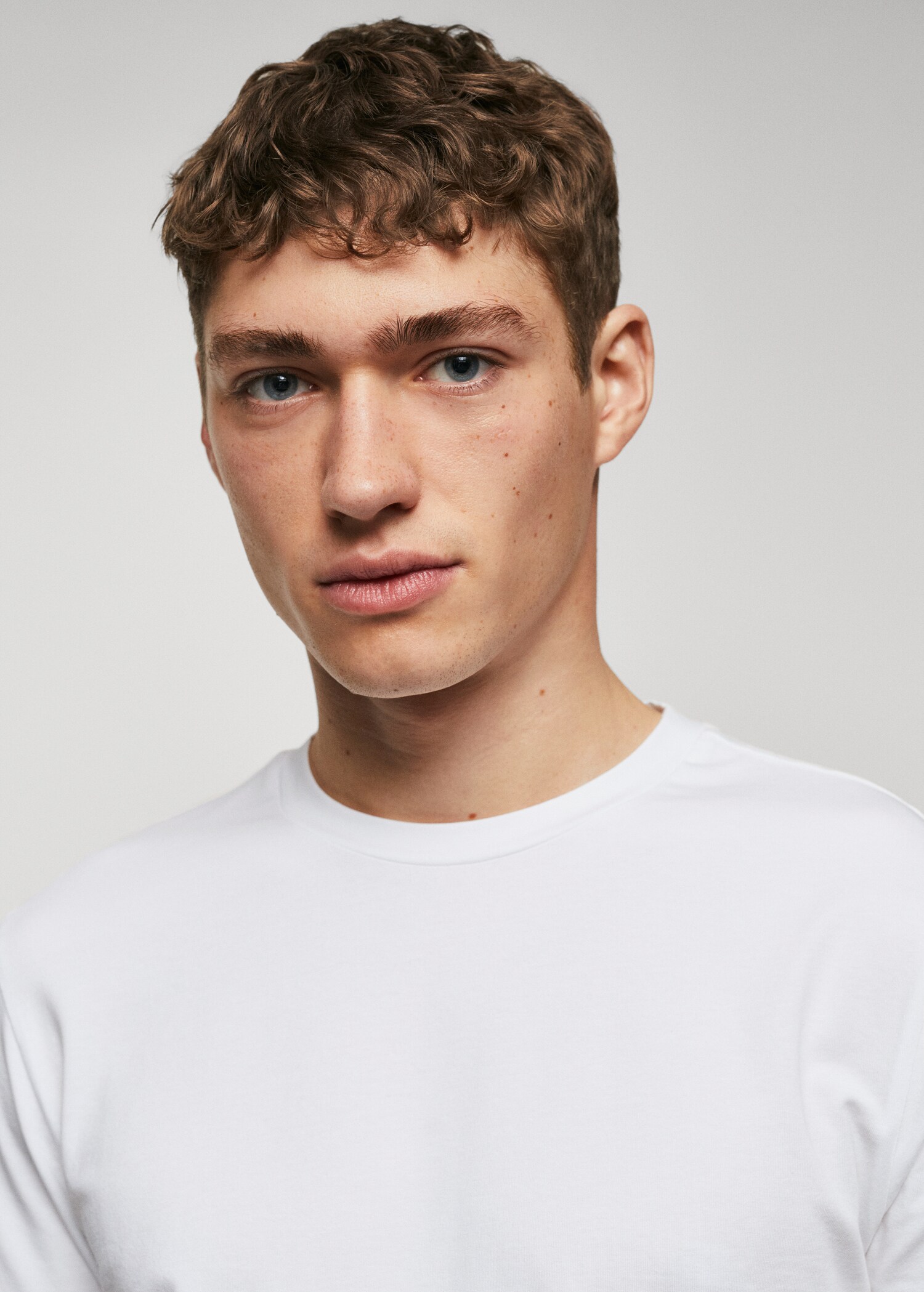 Stretch cotton T-shirt - Details of the article 1