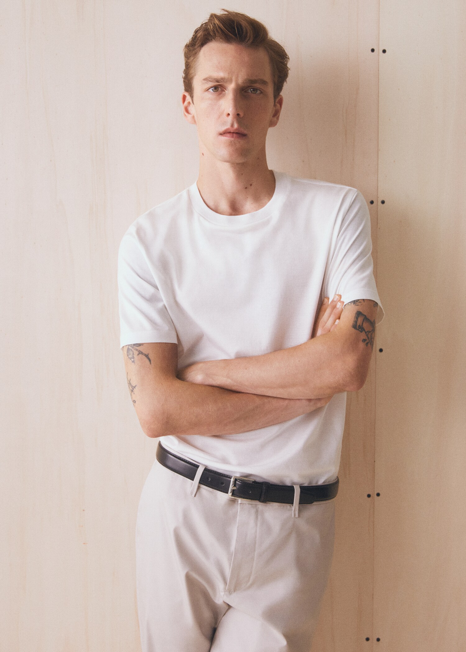 Stretch cotton T-shirt - Details of the article 5