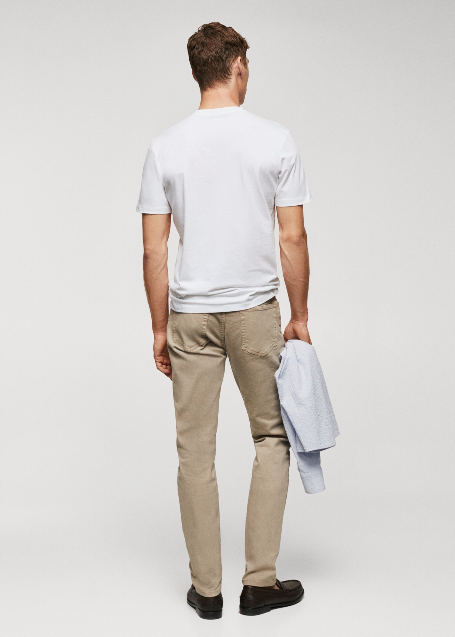 Stretch cotton T-shirt - Reverse of the article