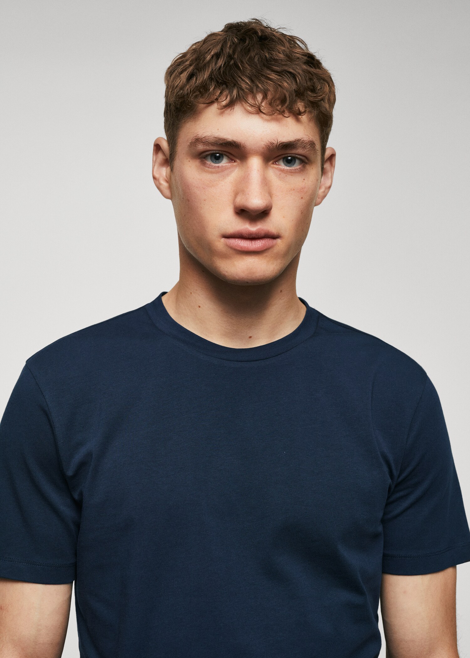 Stretch cotton T-shirt - Details of the article 1