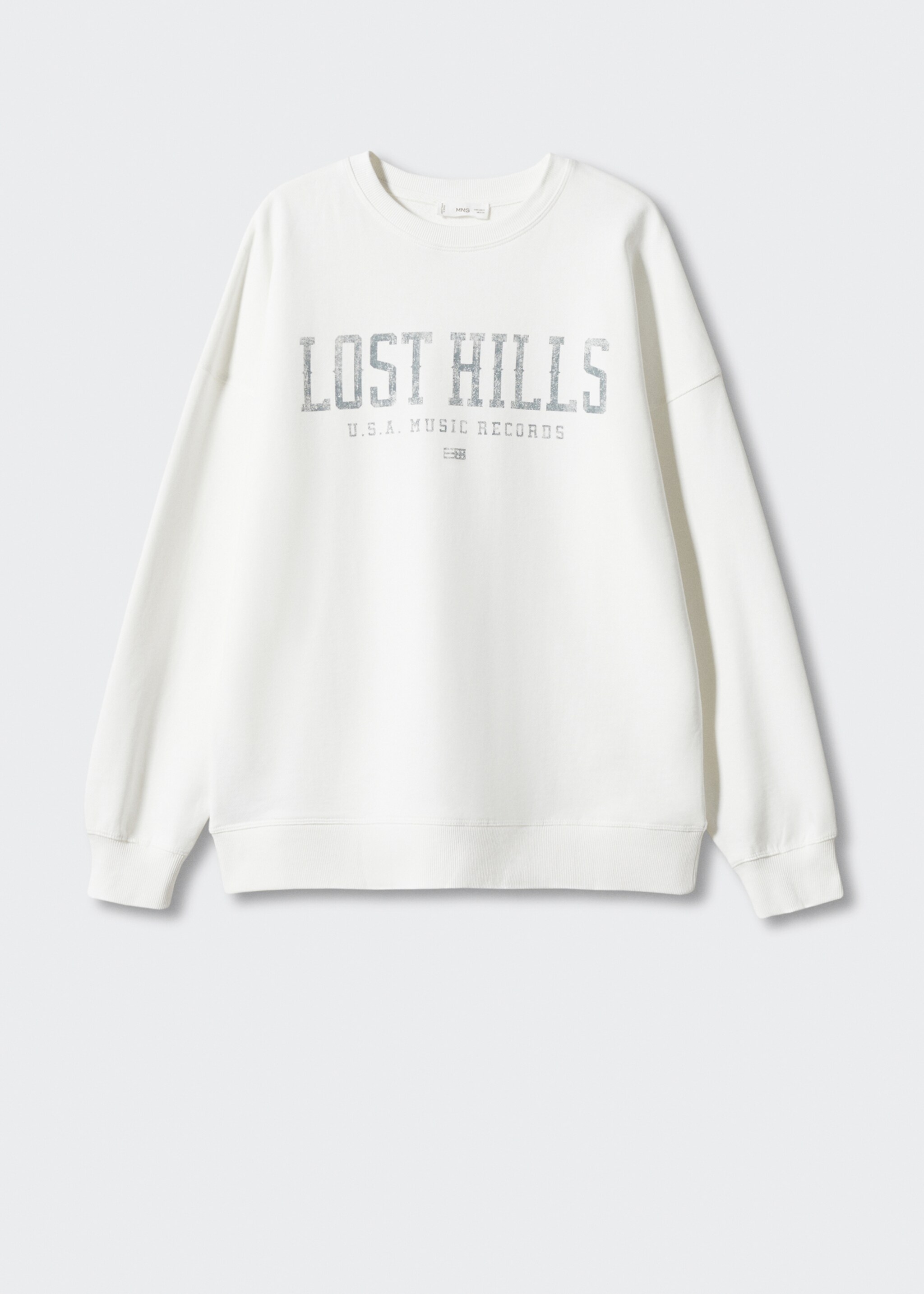 Message cotton sweatshirt - Article without model