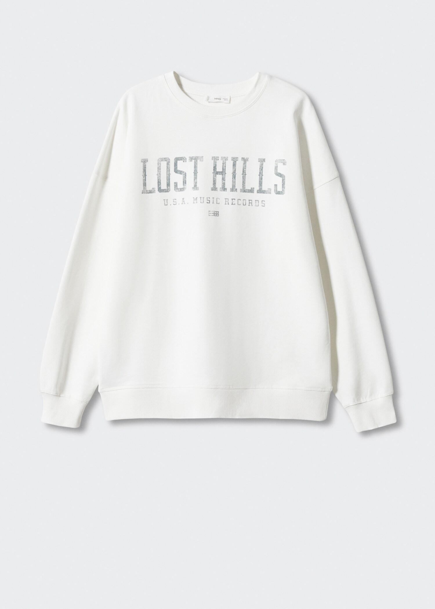 Message cotton sweatshirt - Article without model
