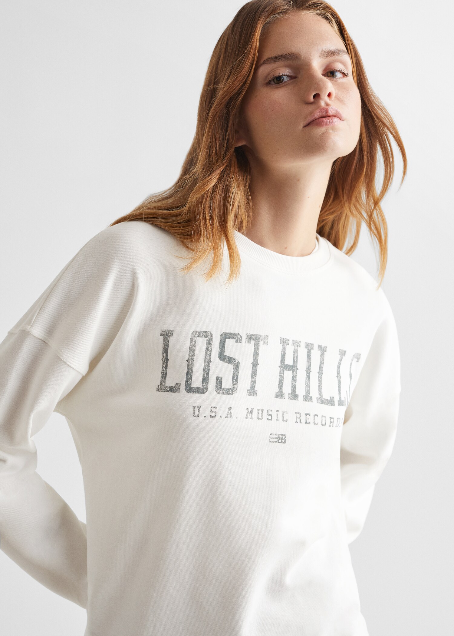 Message cotton sweatshirt - Details of the article 1