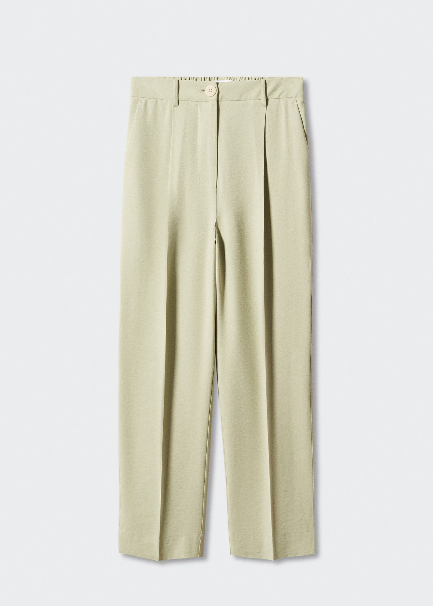 Pleat straight trousers - Article without model