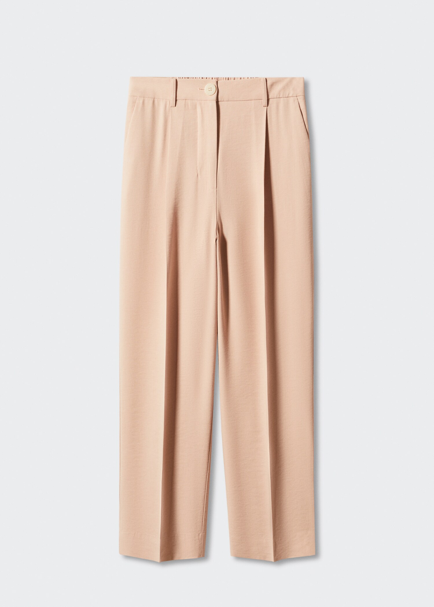 Straight-fit pleated trousers - Article without model
