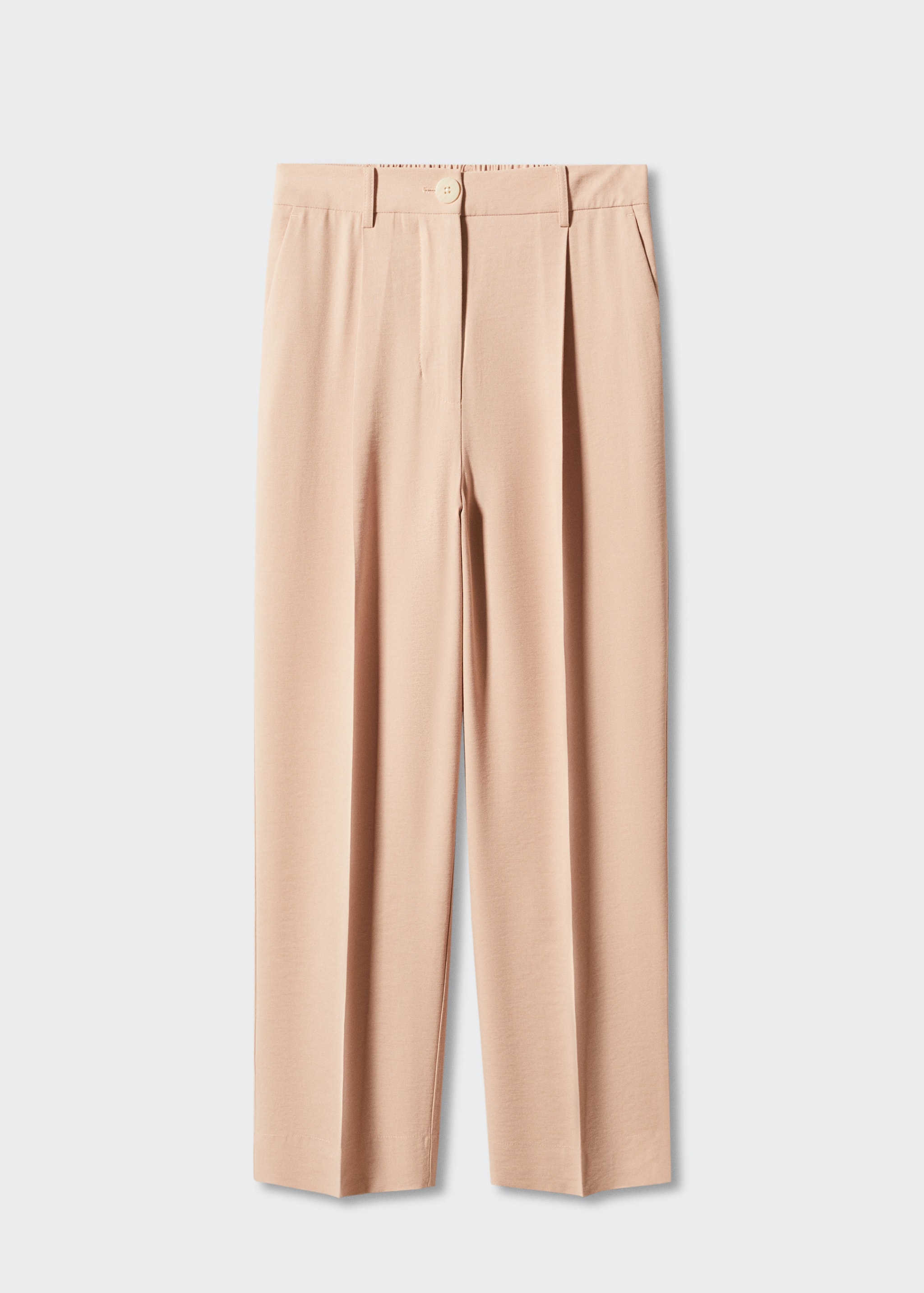 Pleat straight trousers - Article without model
