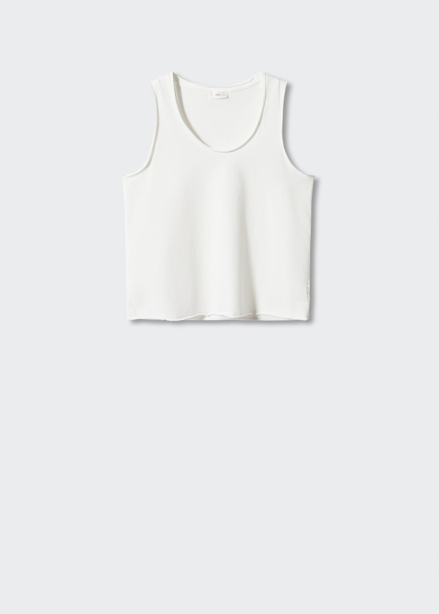 Strap cotton T-shirt - Article without model