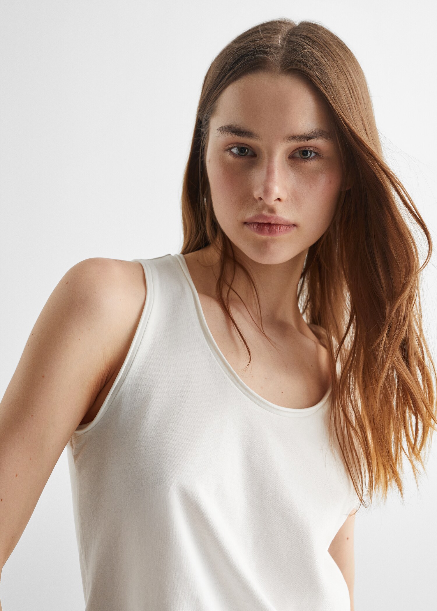 Strap cotton T-shirt - Details of the article 1