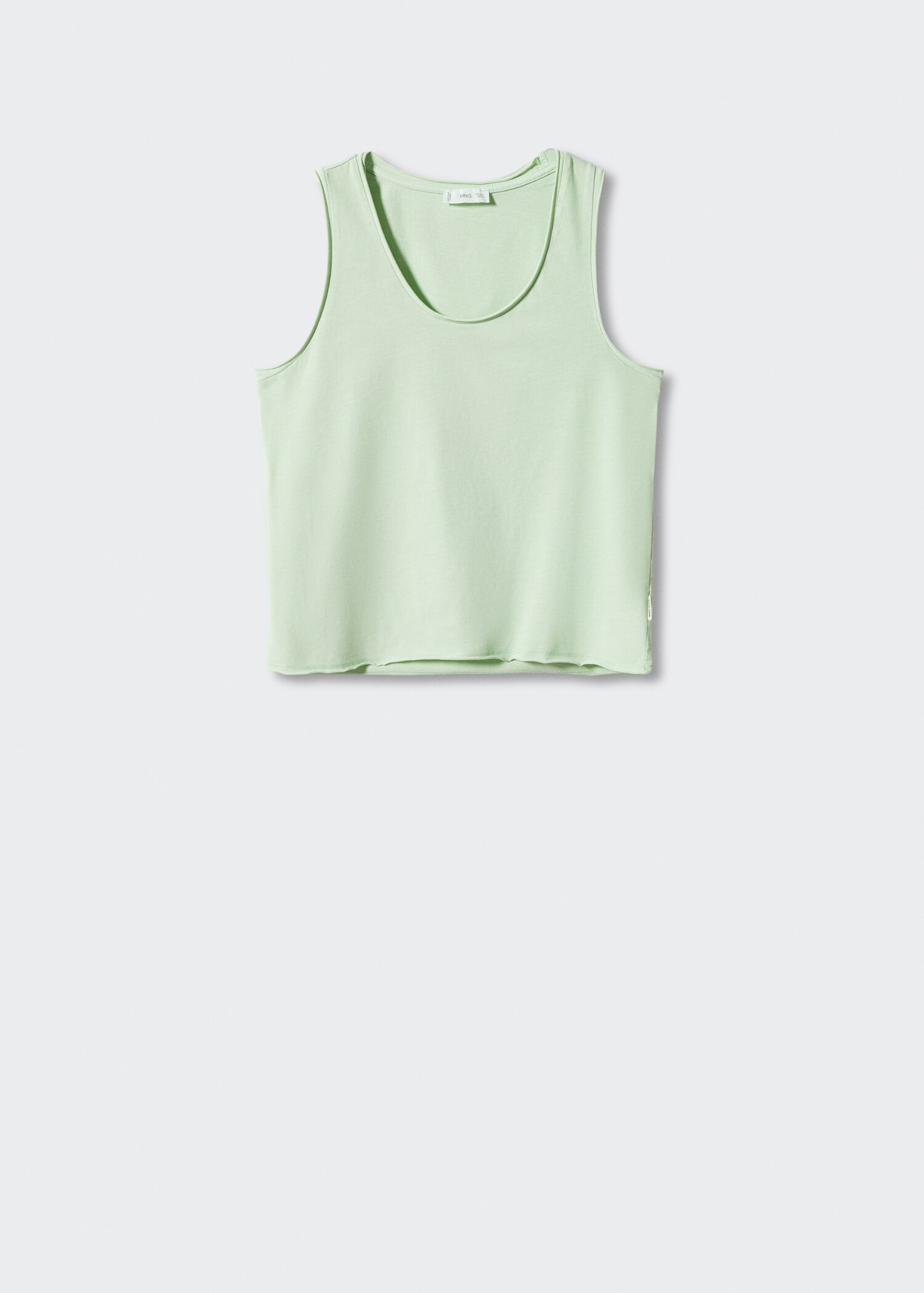 Strap cotton T-shirt - Article without model