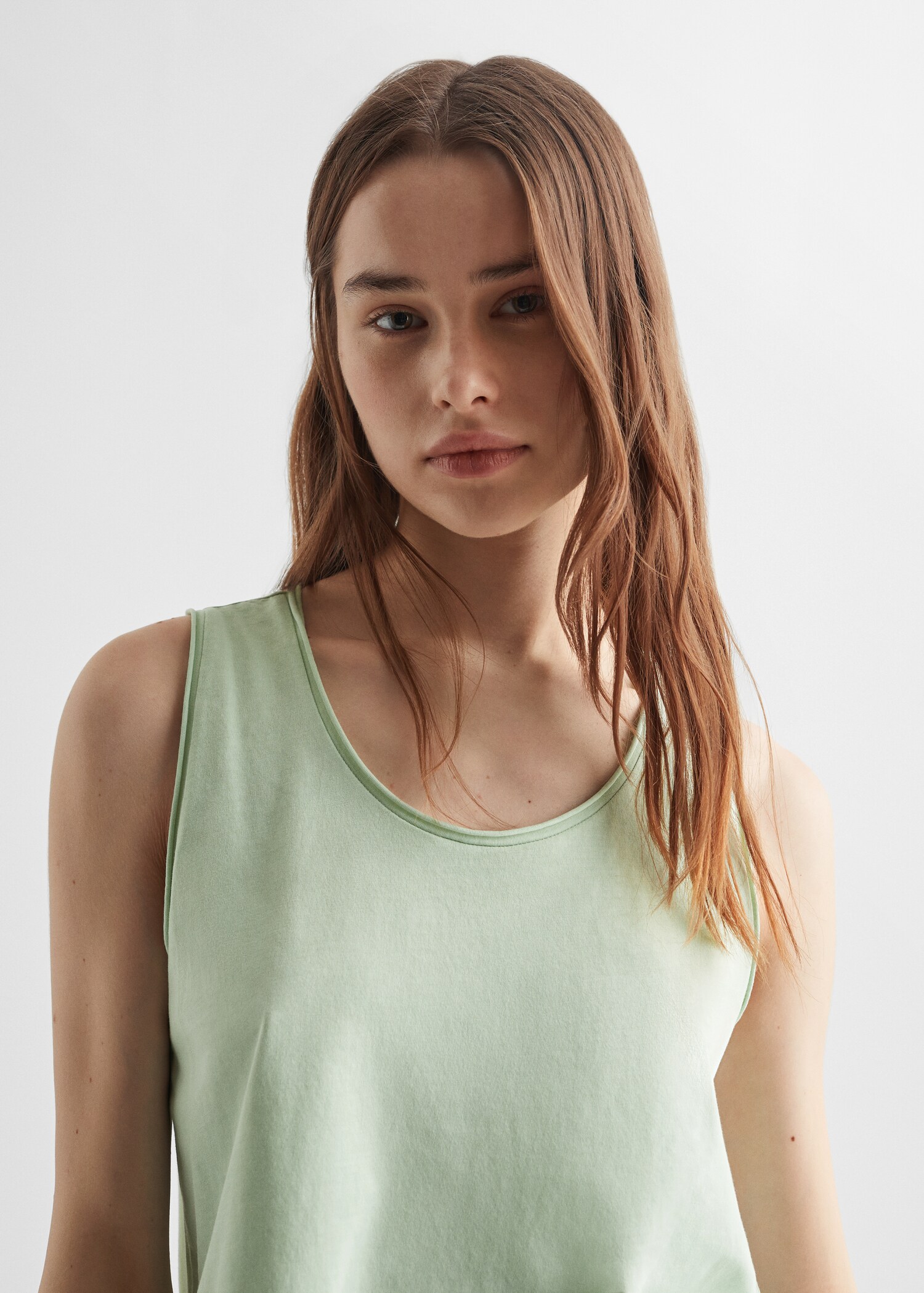 Strap cotton T-shirt - Details of the article 1